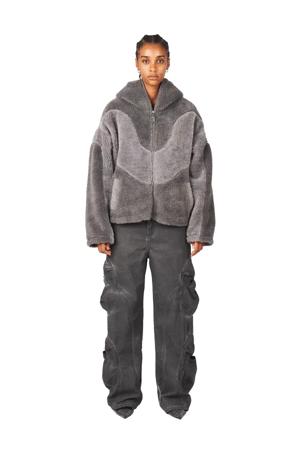 Anthracite Fleece Jacket - Image 3