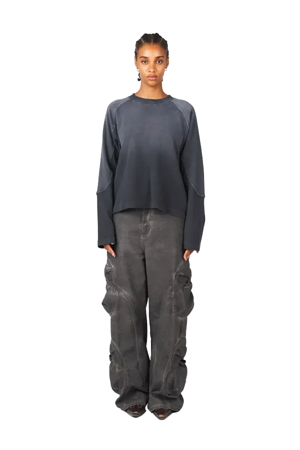 Anthracite Waffle Longsleeve - Image 3