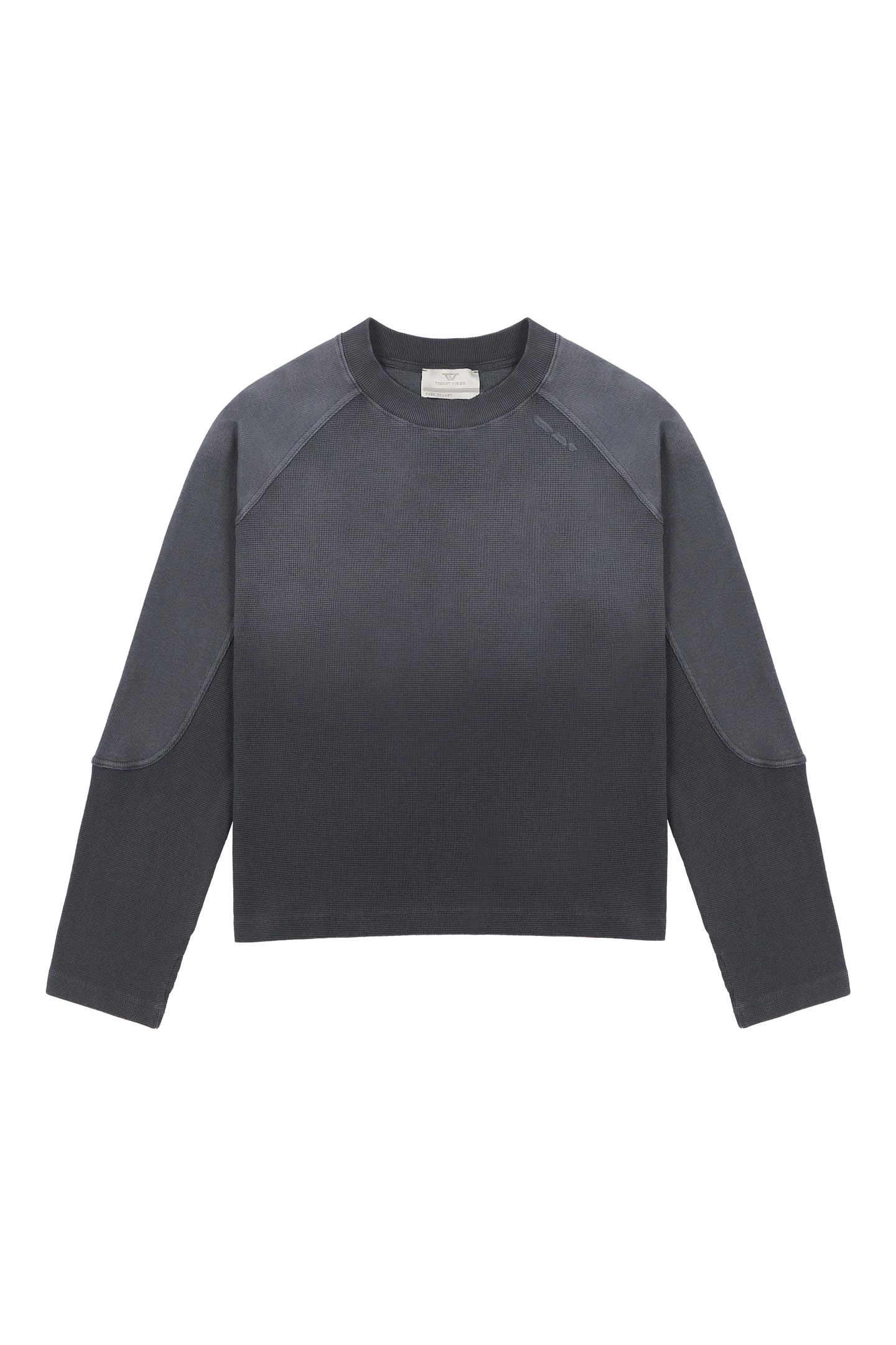 Anthracite Waffle Longsleeve - Image 4