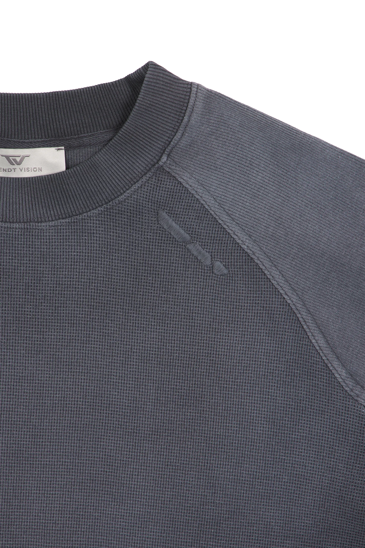 Anthracite Waffle Longsleeve - Image 6