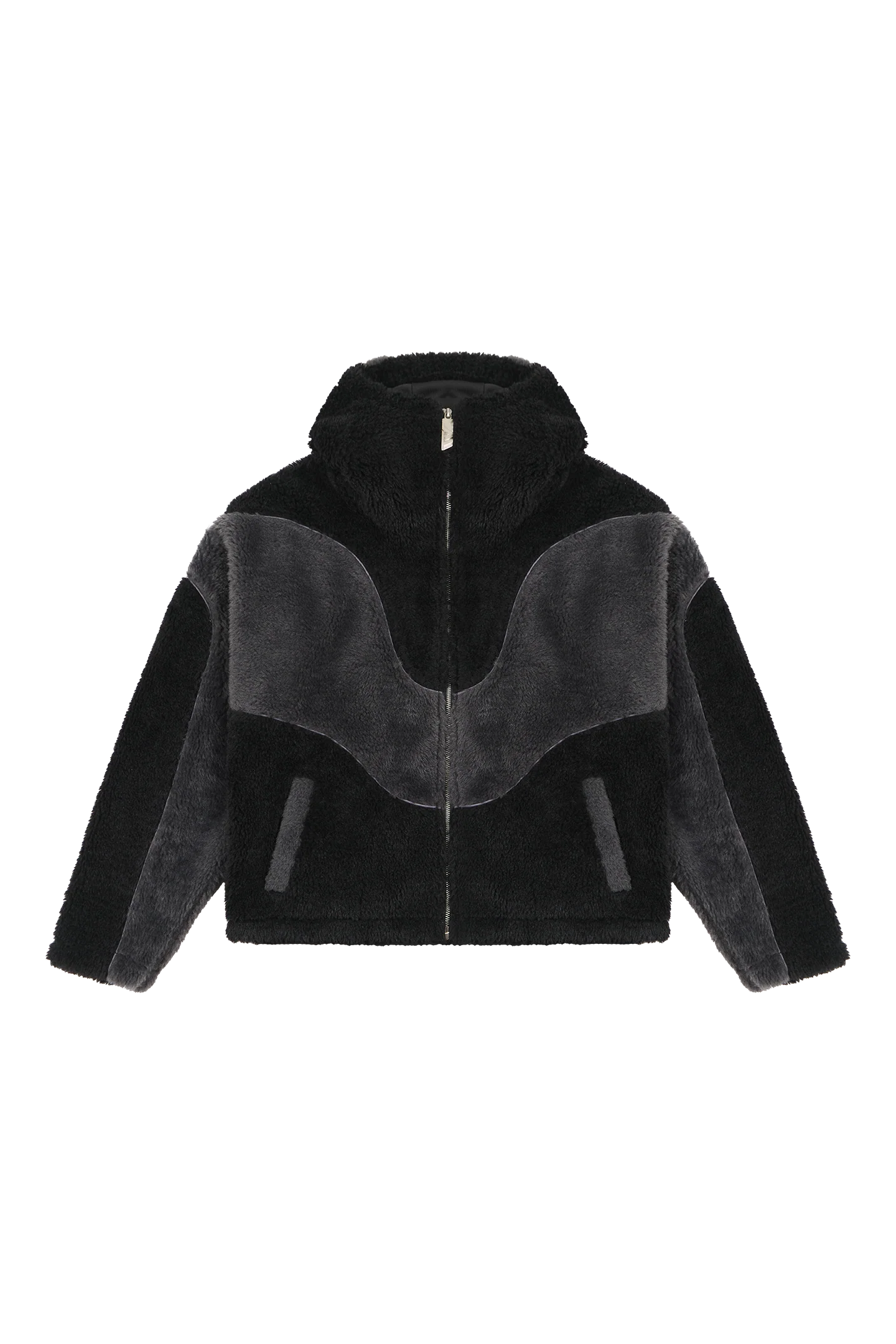 Ash Black Fleece Jacket - Image 4