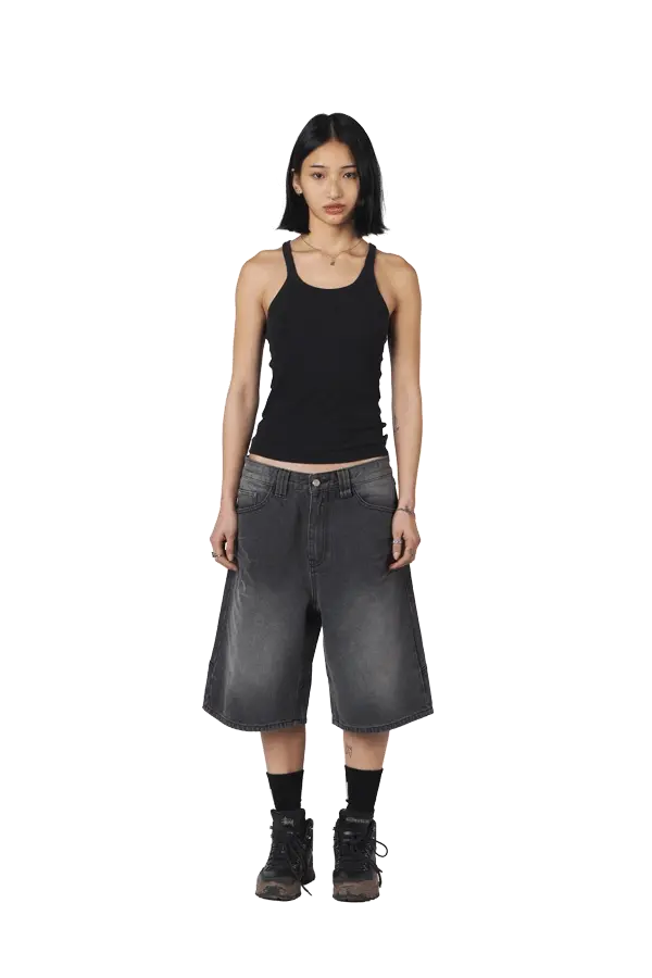 Ash Black Jorts - Image 3