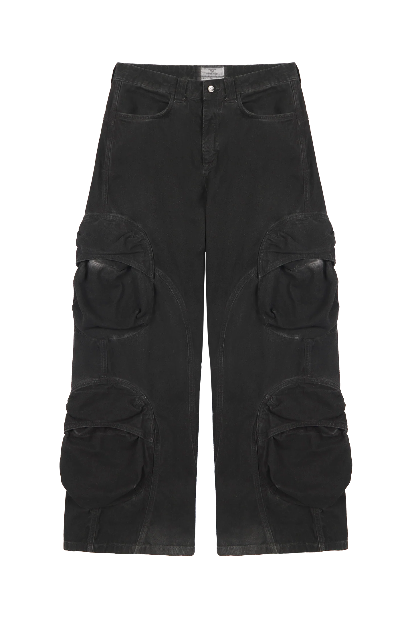 Ash Black Cargo Pants - Image 4