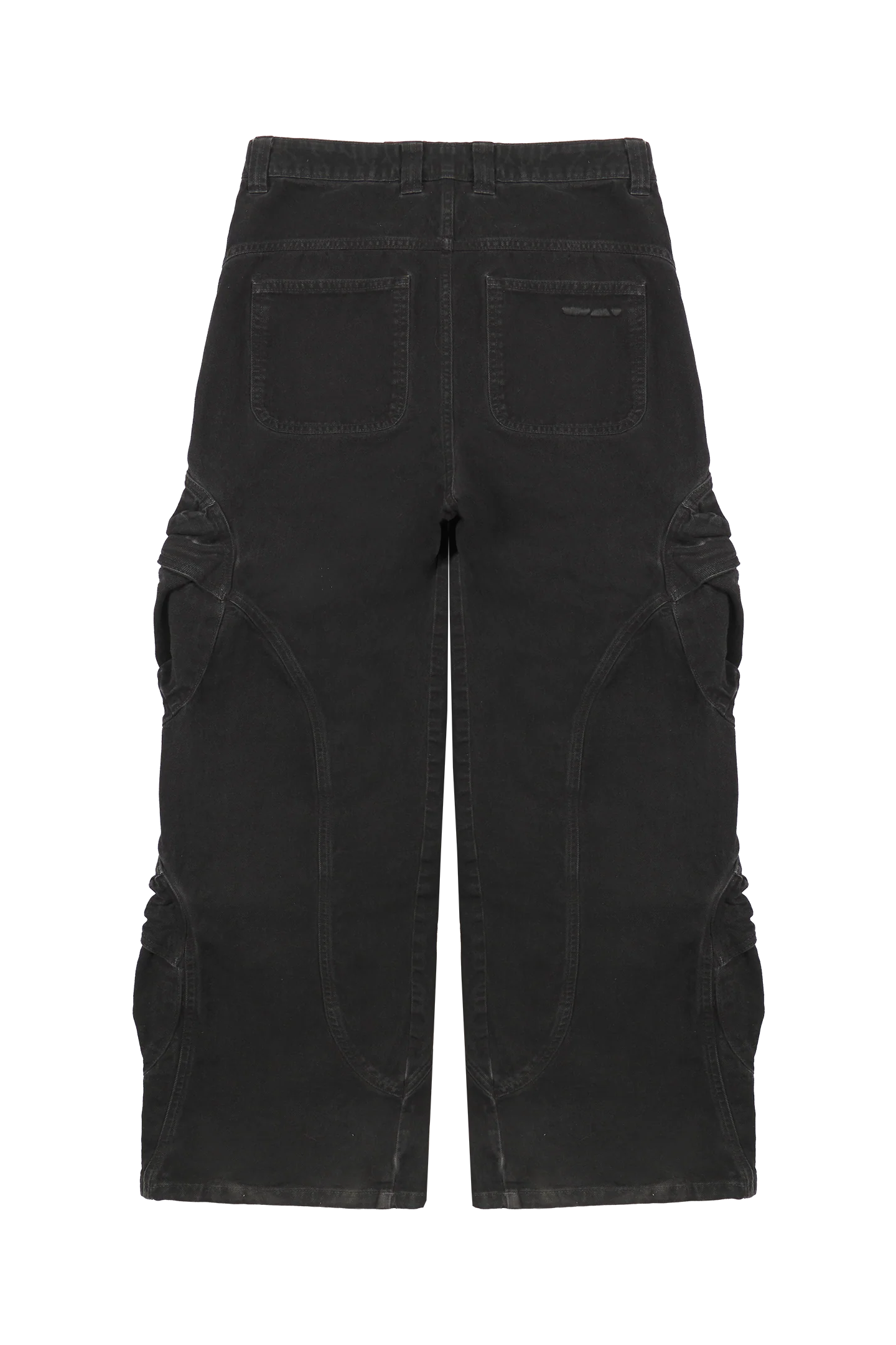 Ash Black Cargo Pants - Image 5