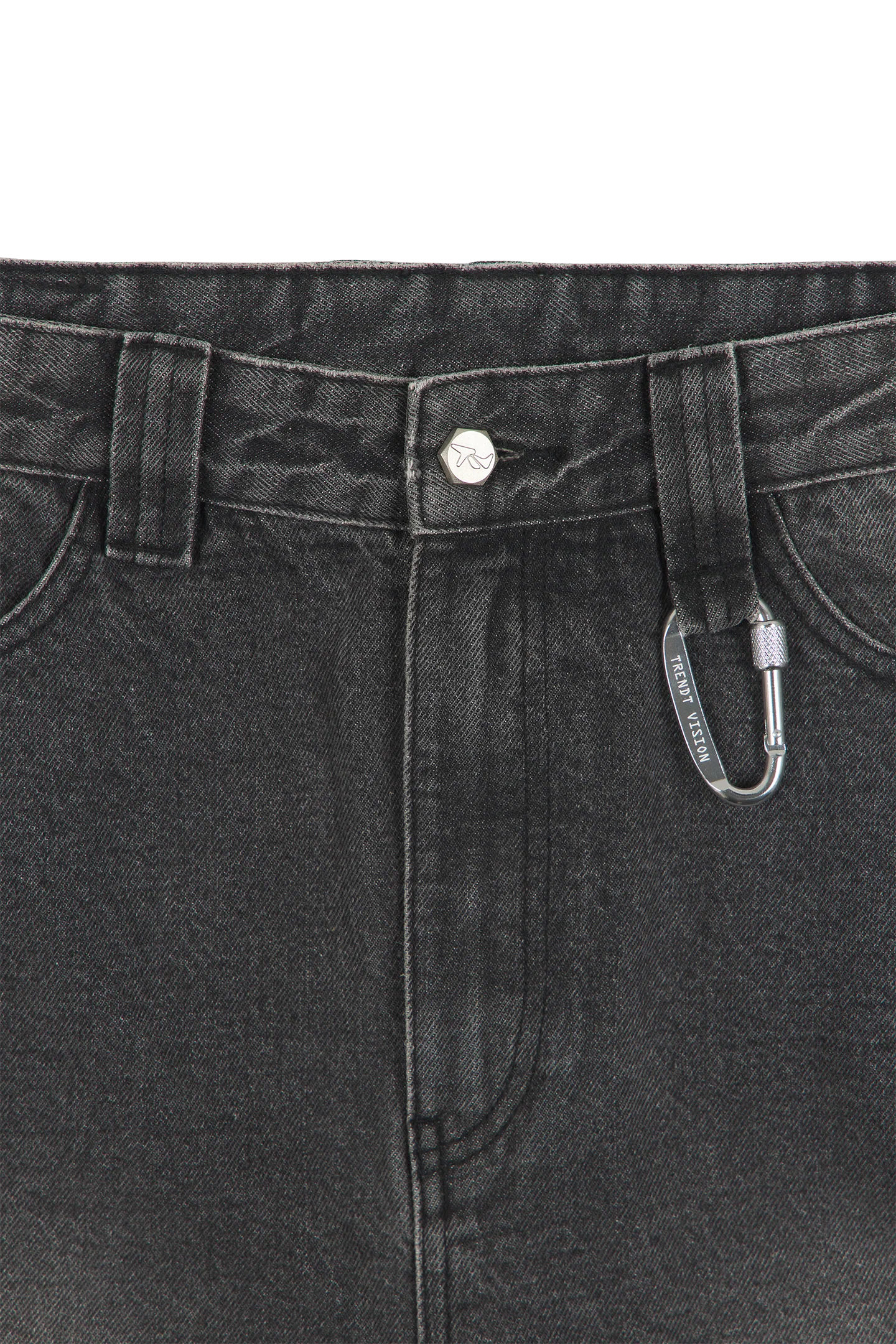 Ash Black Patched Denim Jeans - Image 5