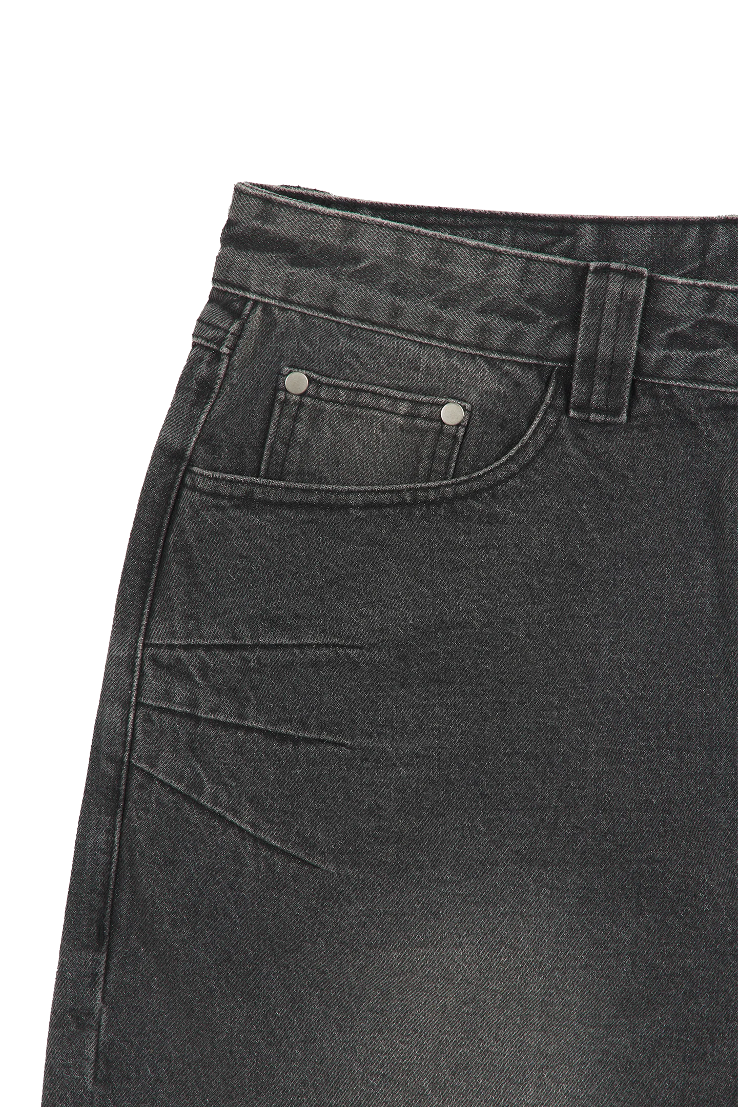 Ash Black Patched Denim Jeans - Image 6