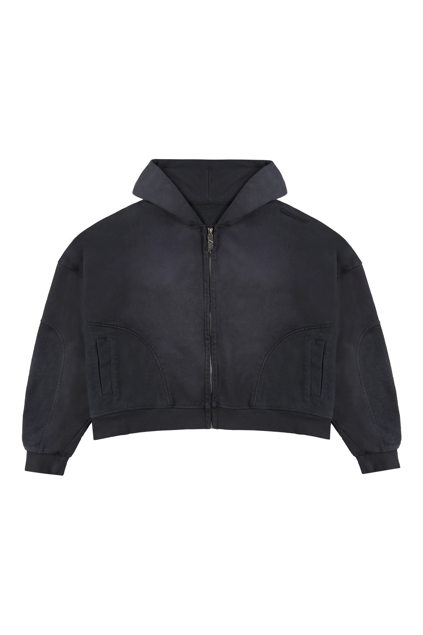 Ash Black Zip Hoodie - Image 4