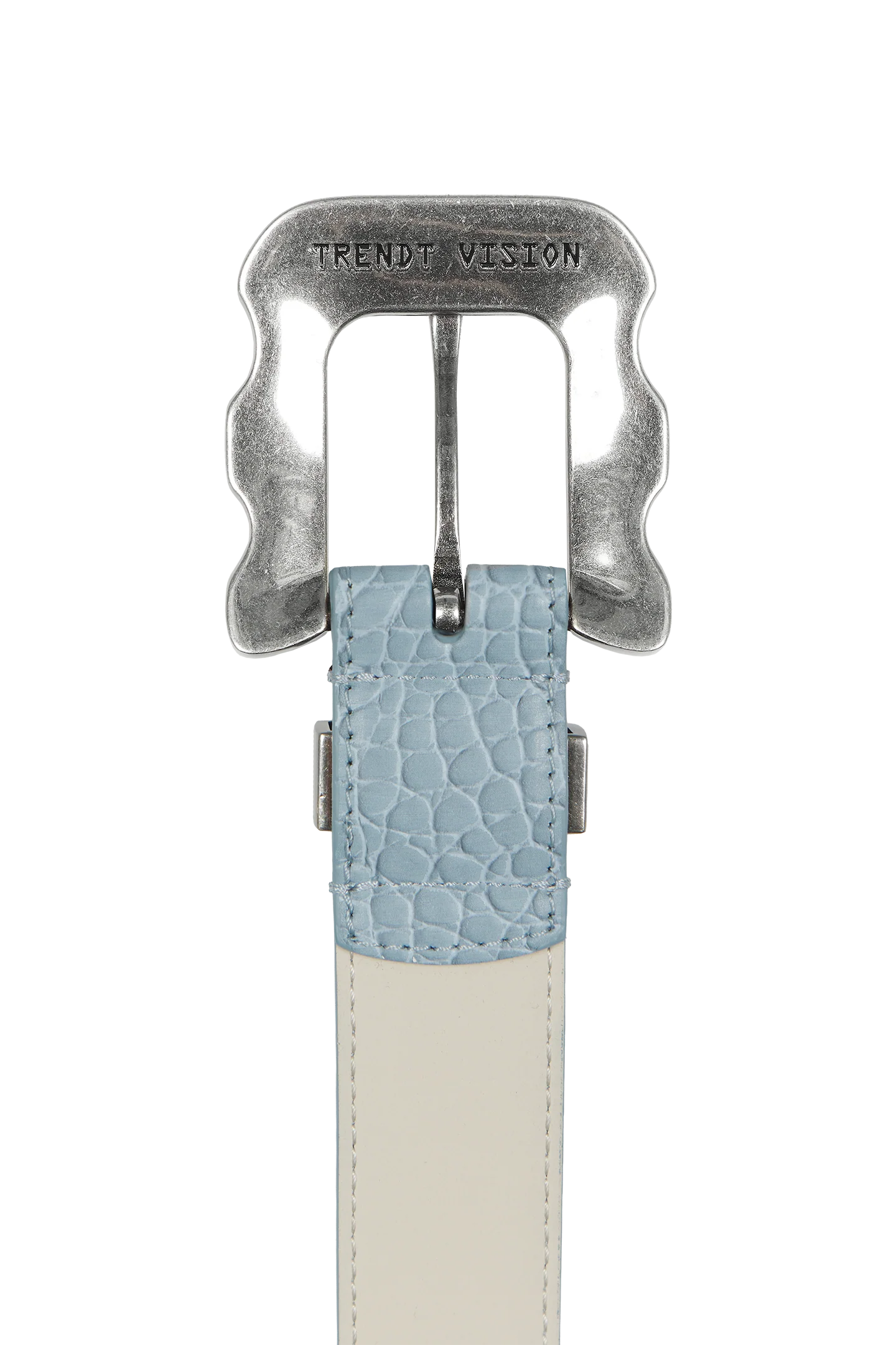 Baby Blue Croco Belt - Image 3