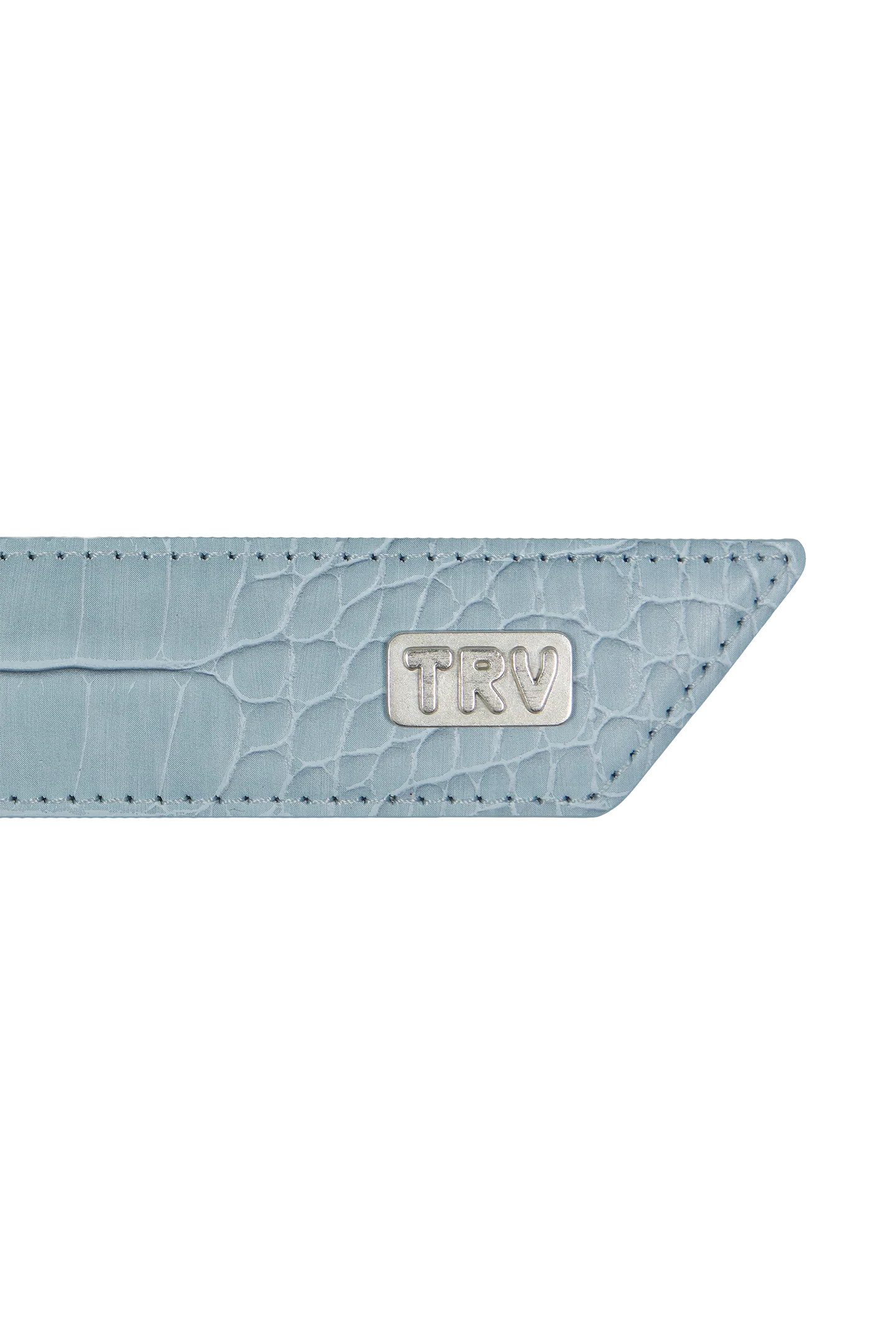 Baby Blue Croco Belt - Image 5