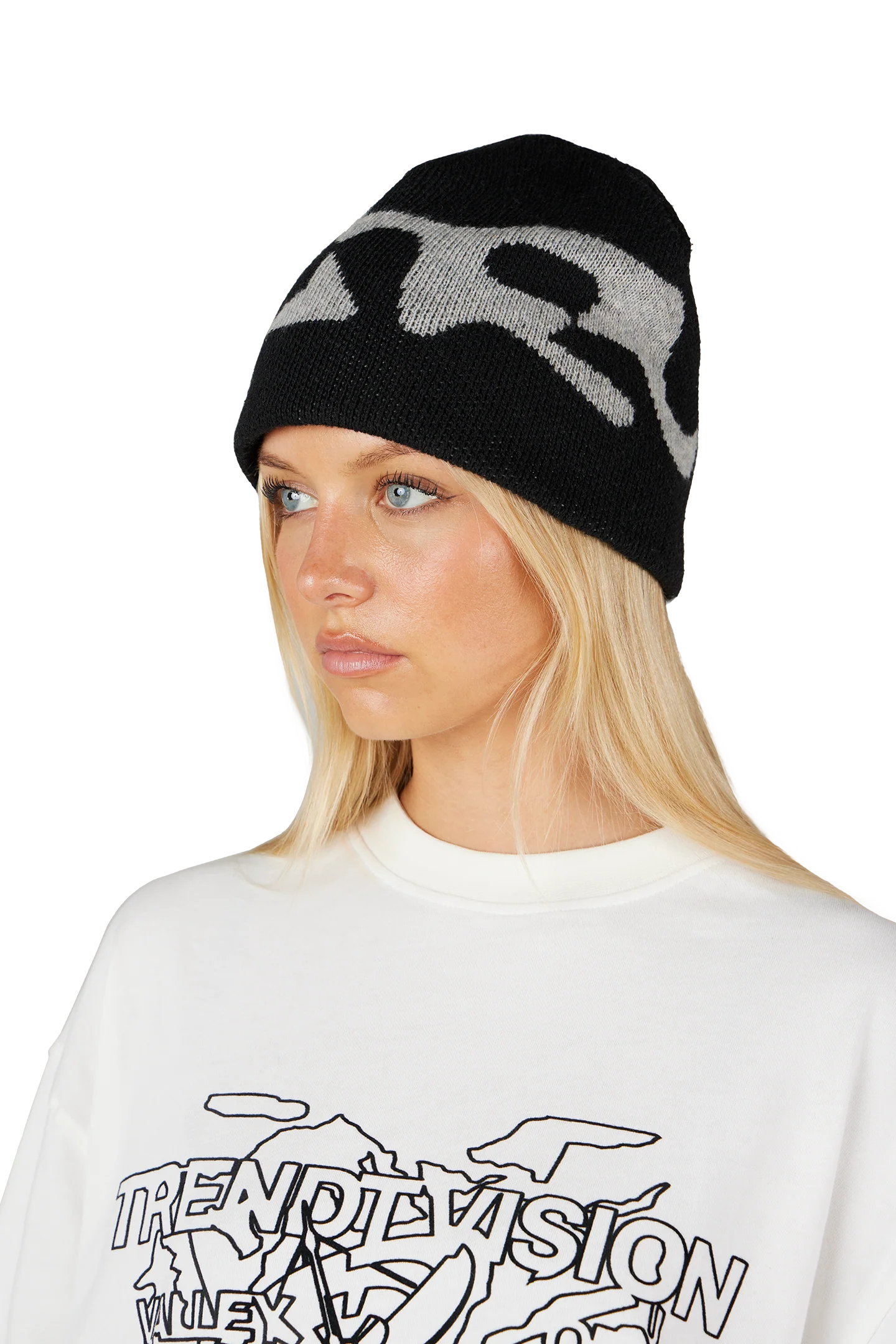 Black Logo Beanie - Image 3