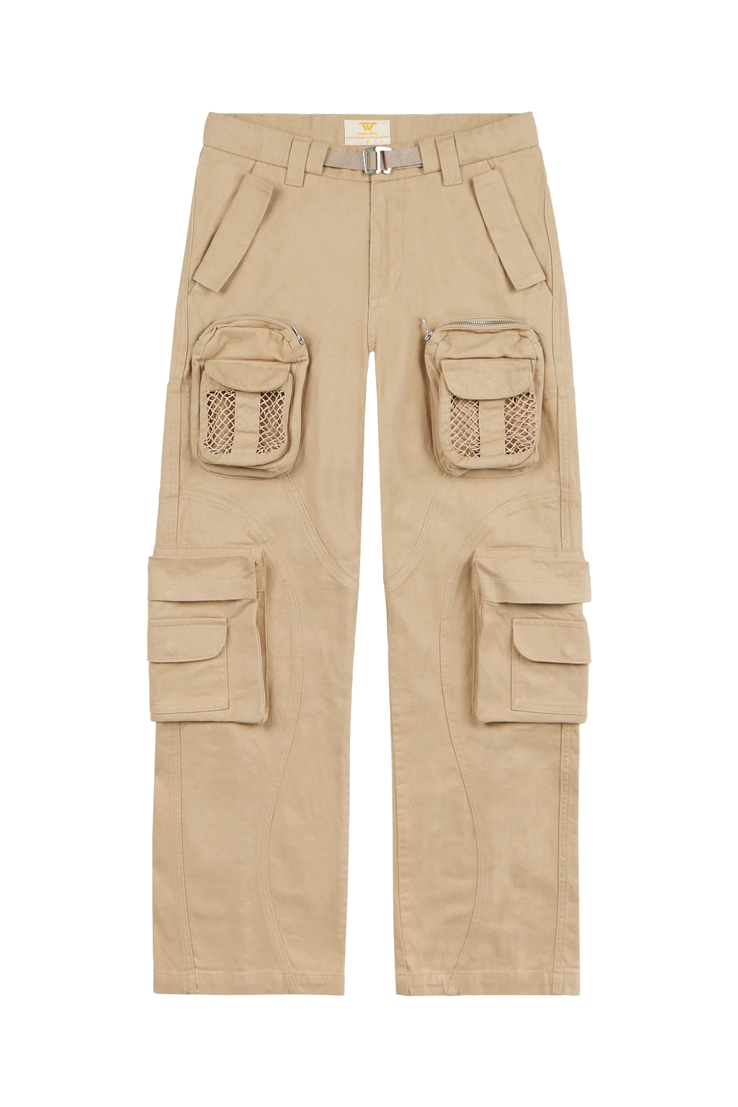 Beige Net Cargo Pants 2.0