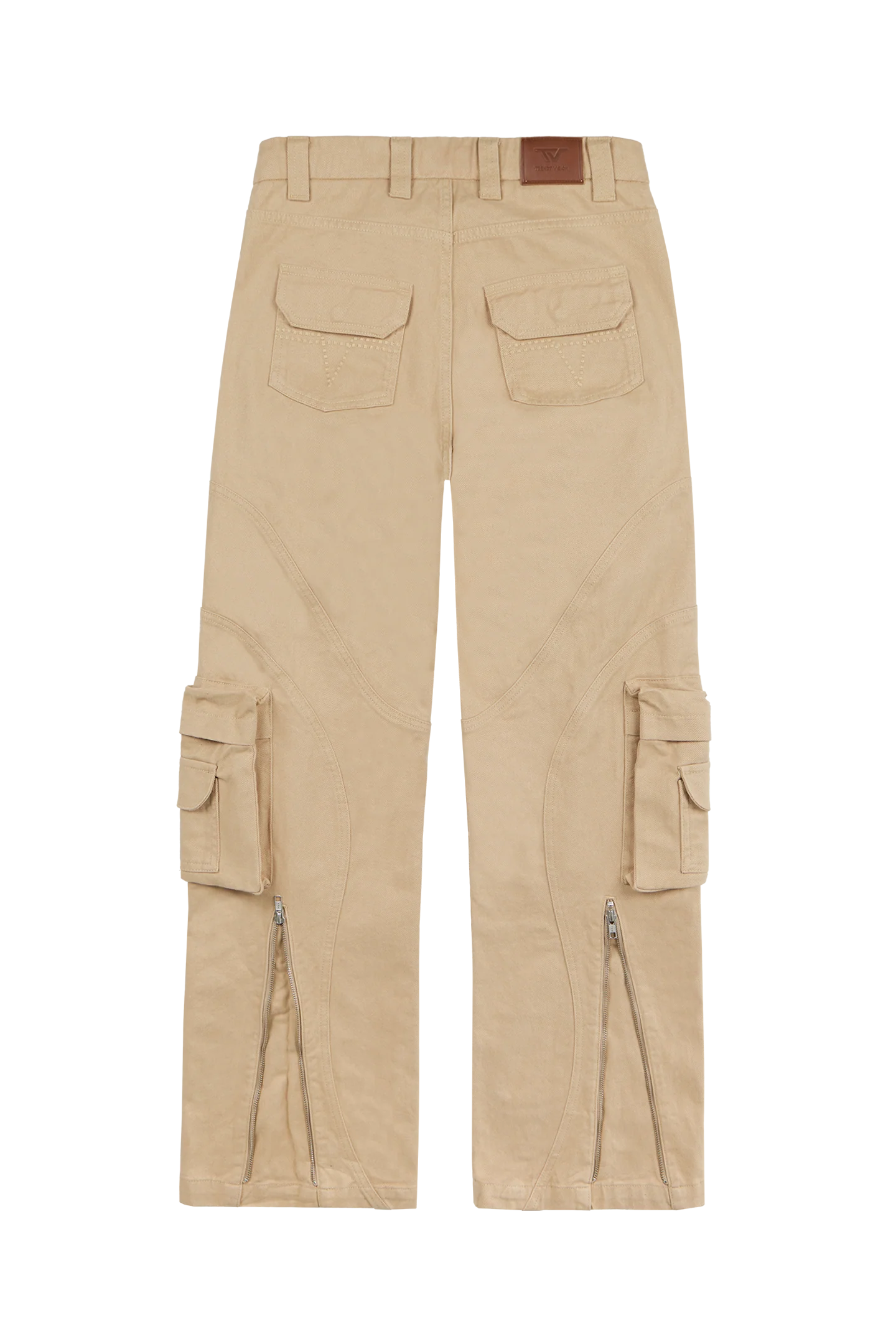 Beige Net Cargo Pants 2.0 - Image 4