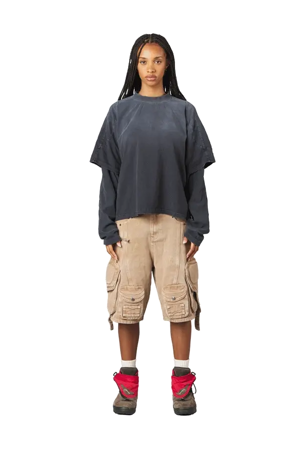 Black Double Layered Long Sleeve - Image 3