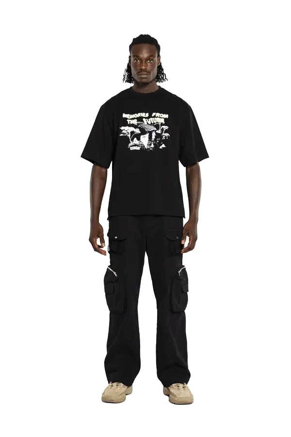 Black Graphic T-Shirt - Image 2