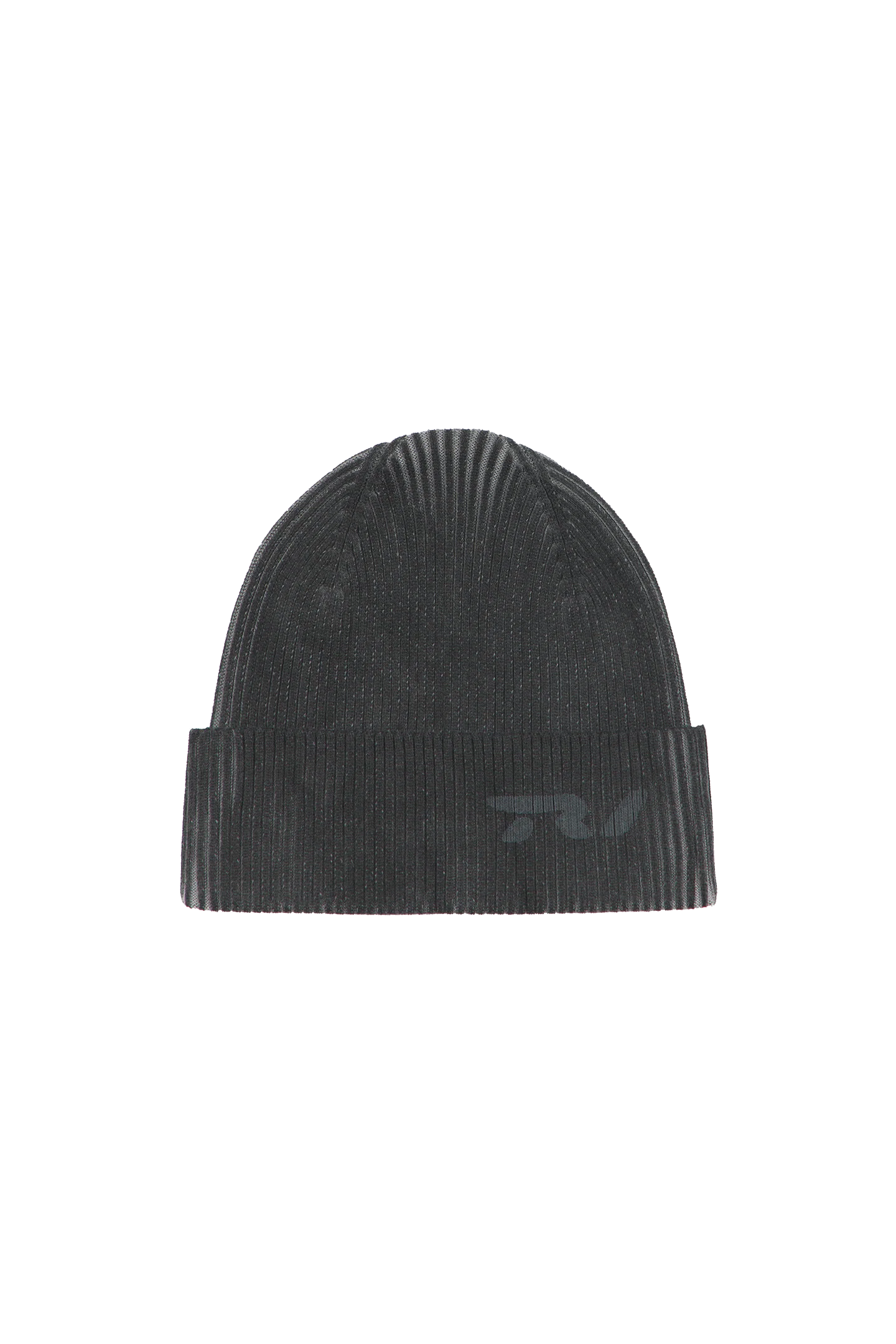 Black Logo Knit Beanie