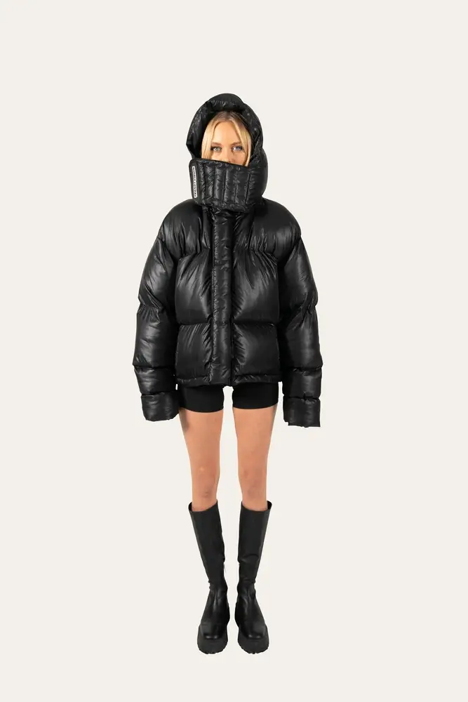 Black Matter Puffer Jacket - Image 3