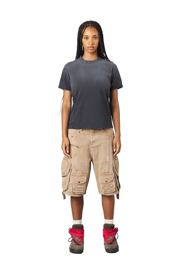 Black Washed Slim Tee - Image 3