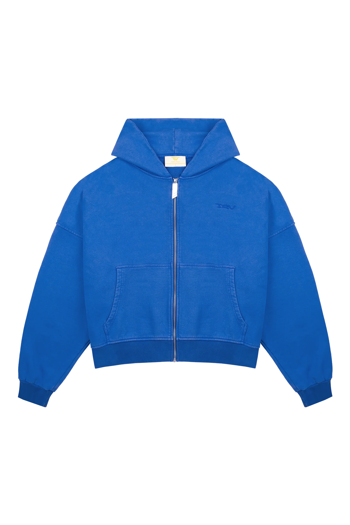 Blue Logo Zip Hoodie