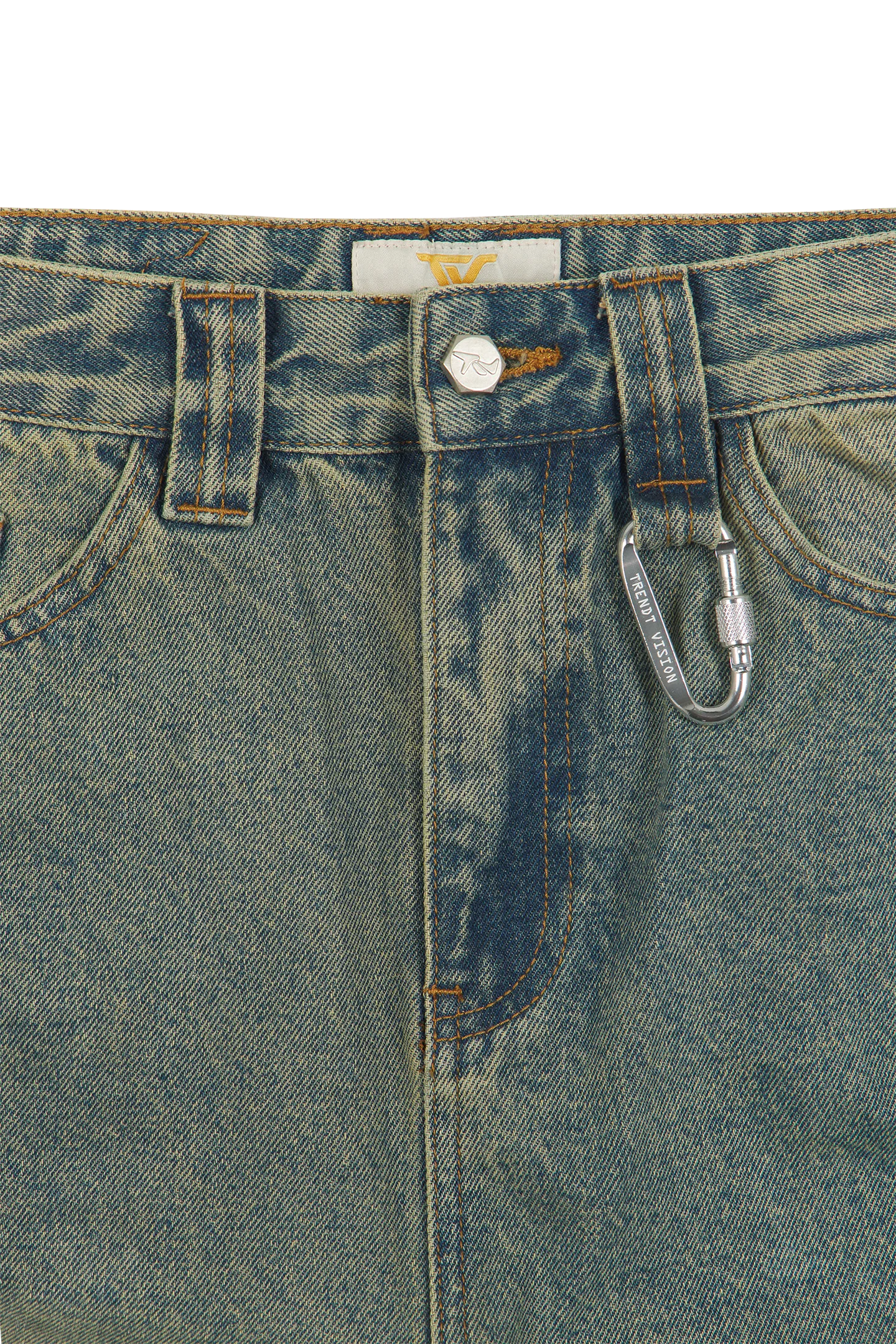 Blue Patched Denim Jeans - Image 5