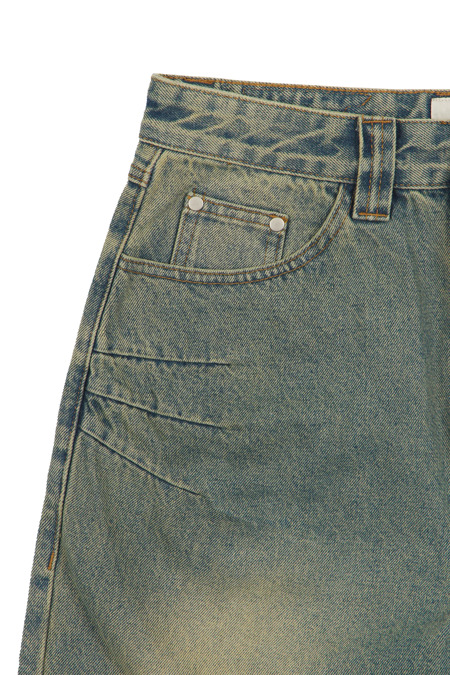 Blue Patched Denim Jeans - Image 6