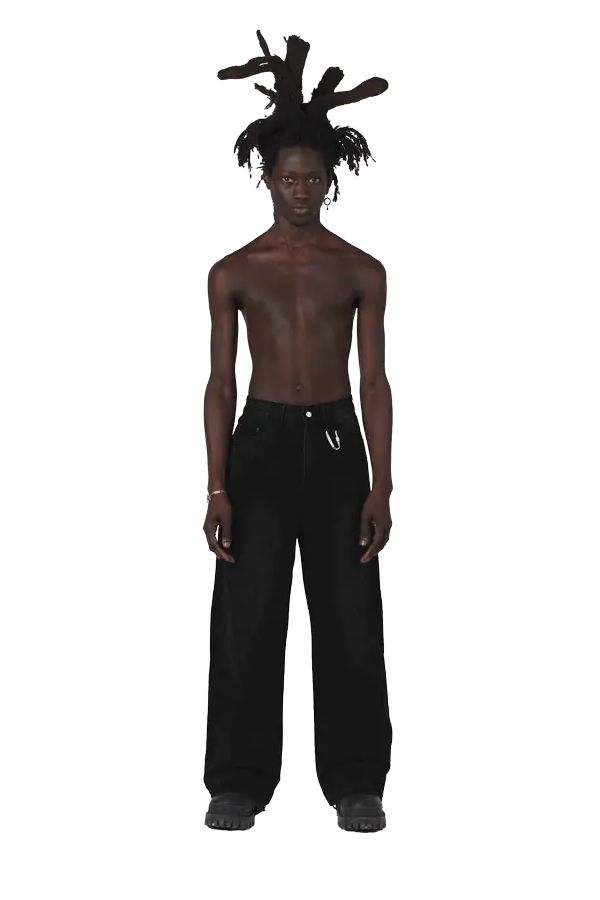 Black Denim Jeans - Image 2