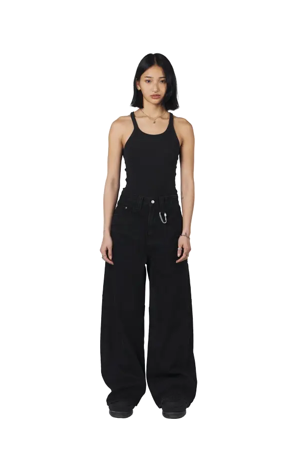 Black Denim Jeans - Image 3