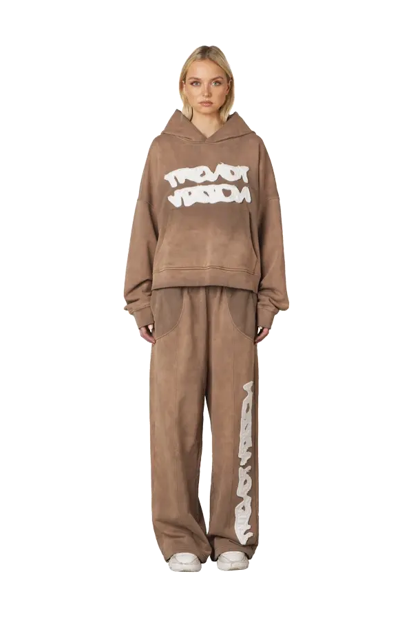Brown Logo Hoodie - Image 4