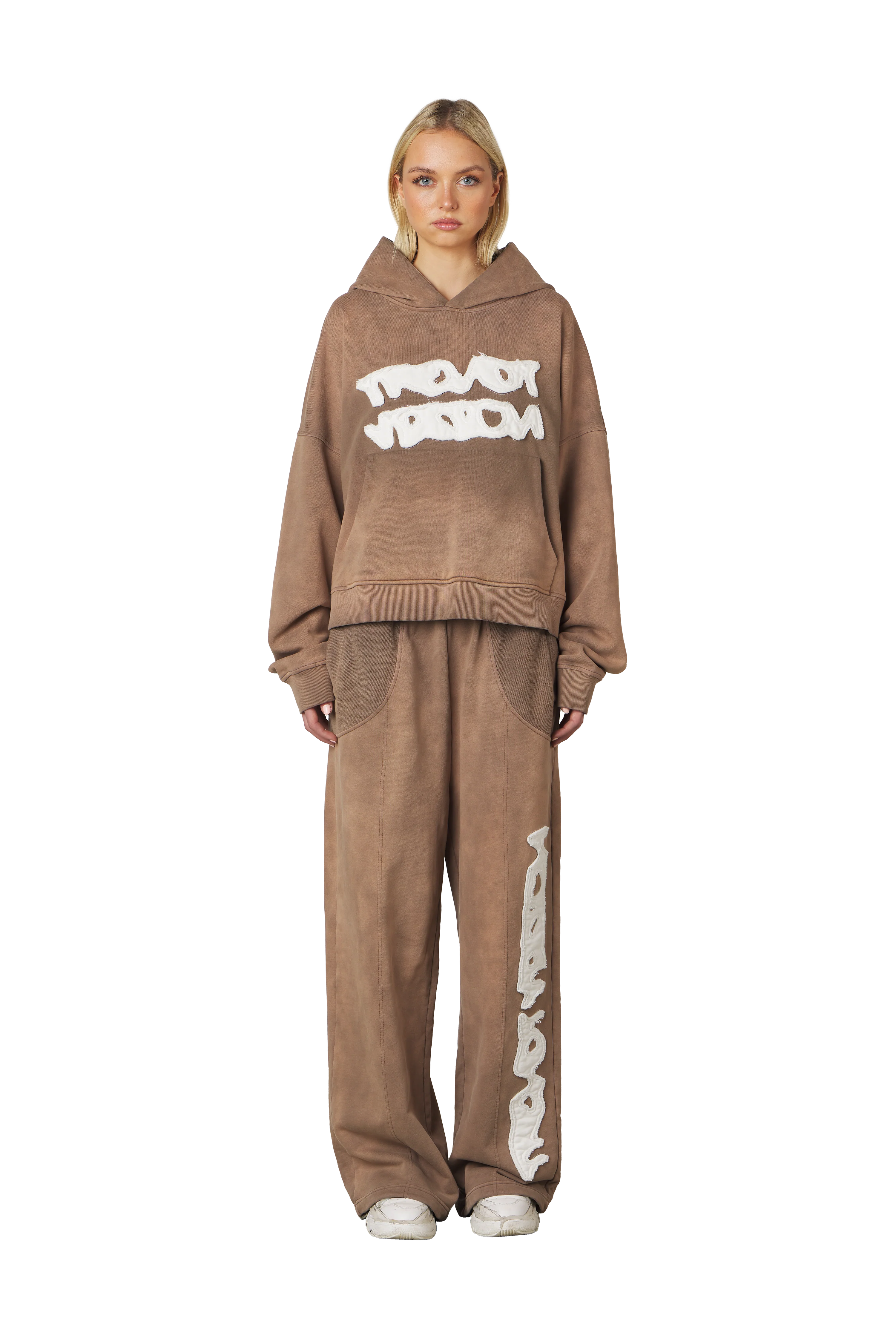 Brown Logo Hoodie - Image 5