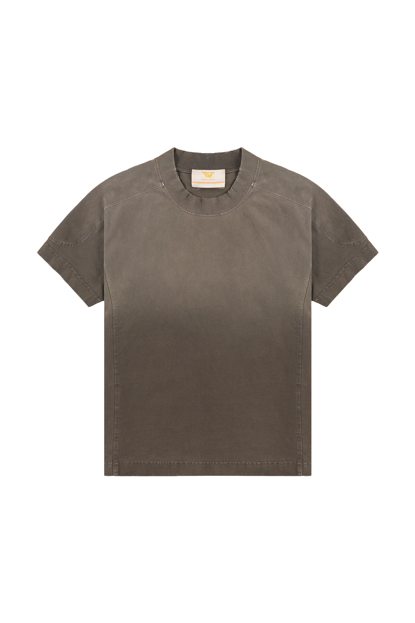 Brown Washed Slim Tee