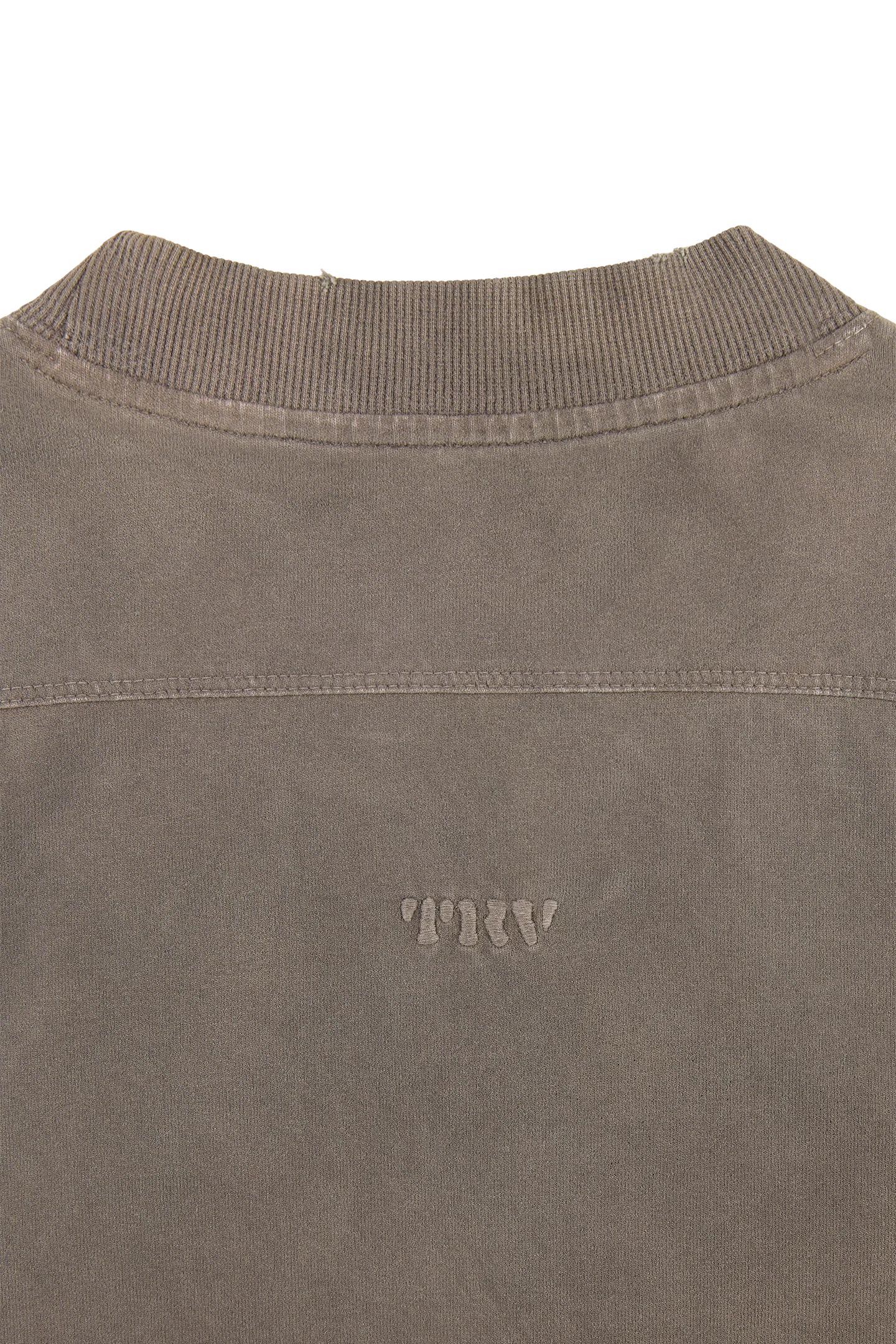 Brown Washed Slim Tee - Image 5