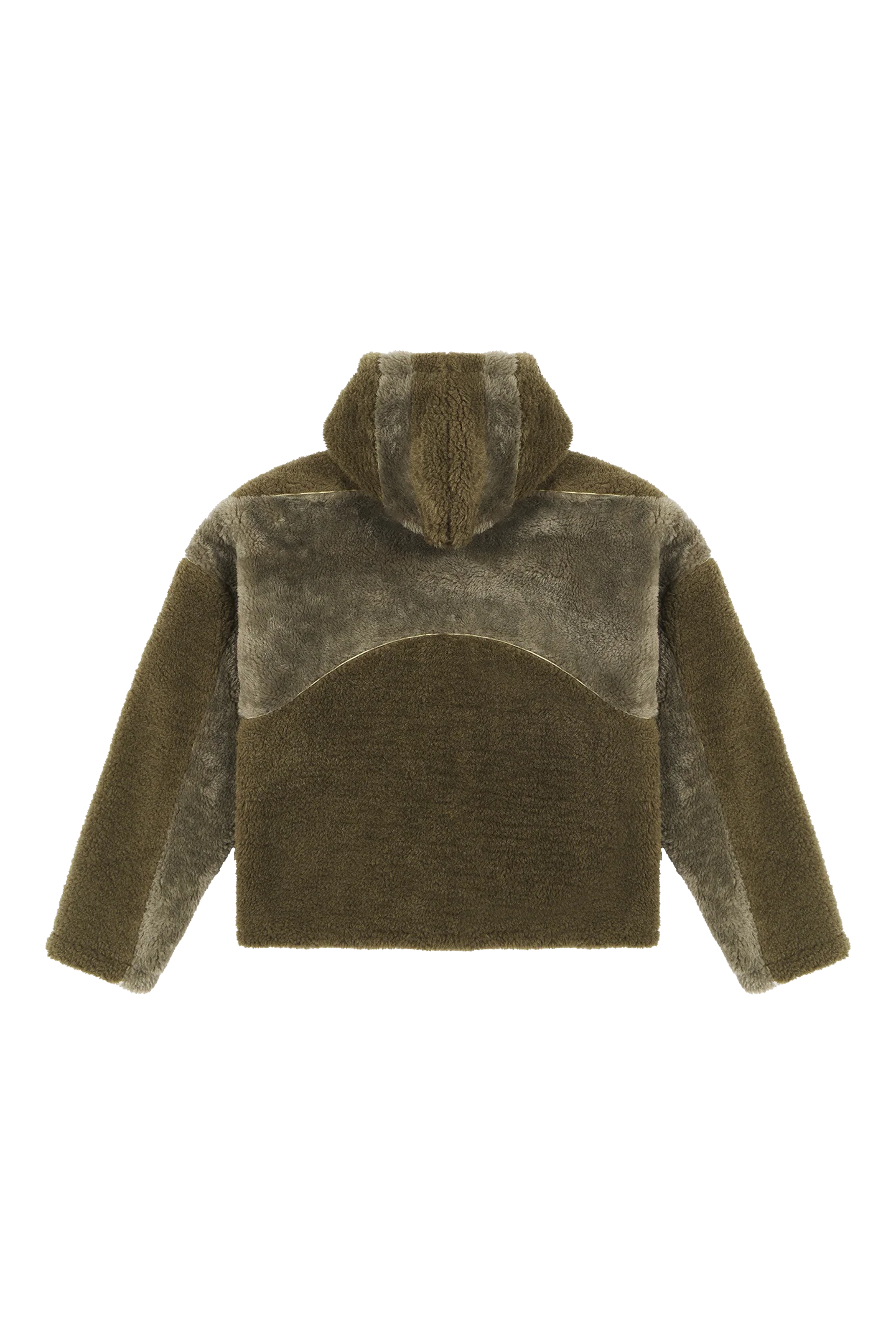 Burnt Olive Fleece Jacket - Image 5