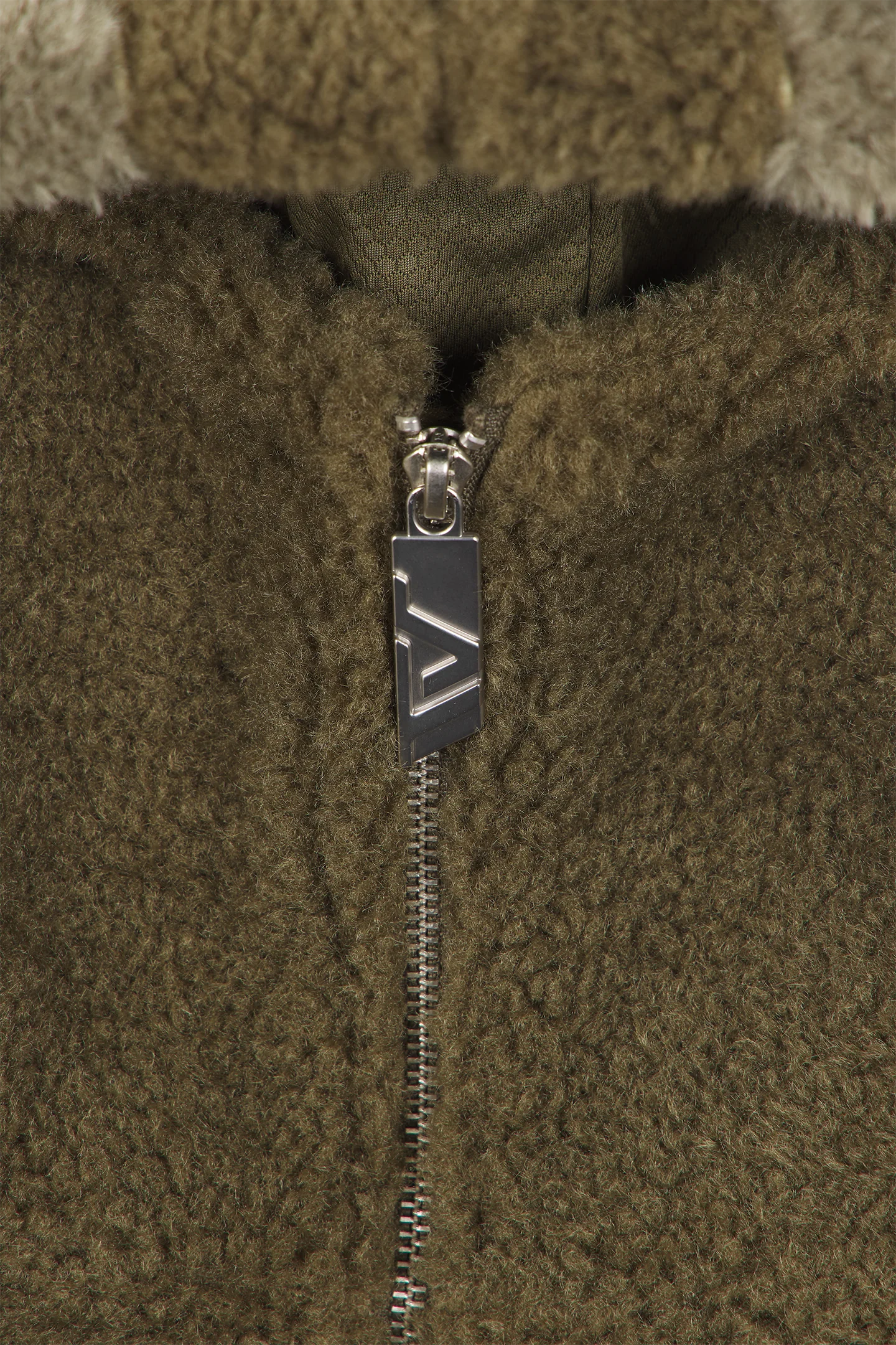 Burnt Olive Fleece Jacket - Image 6