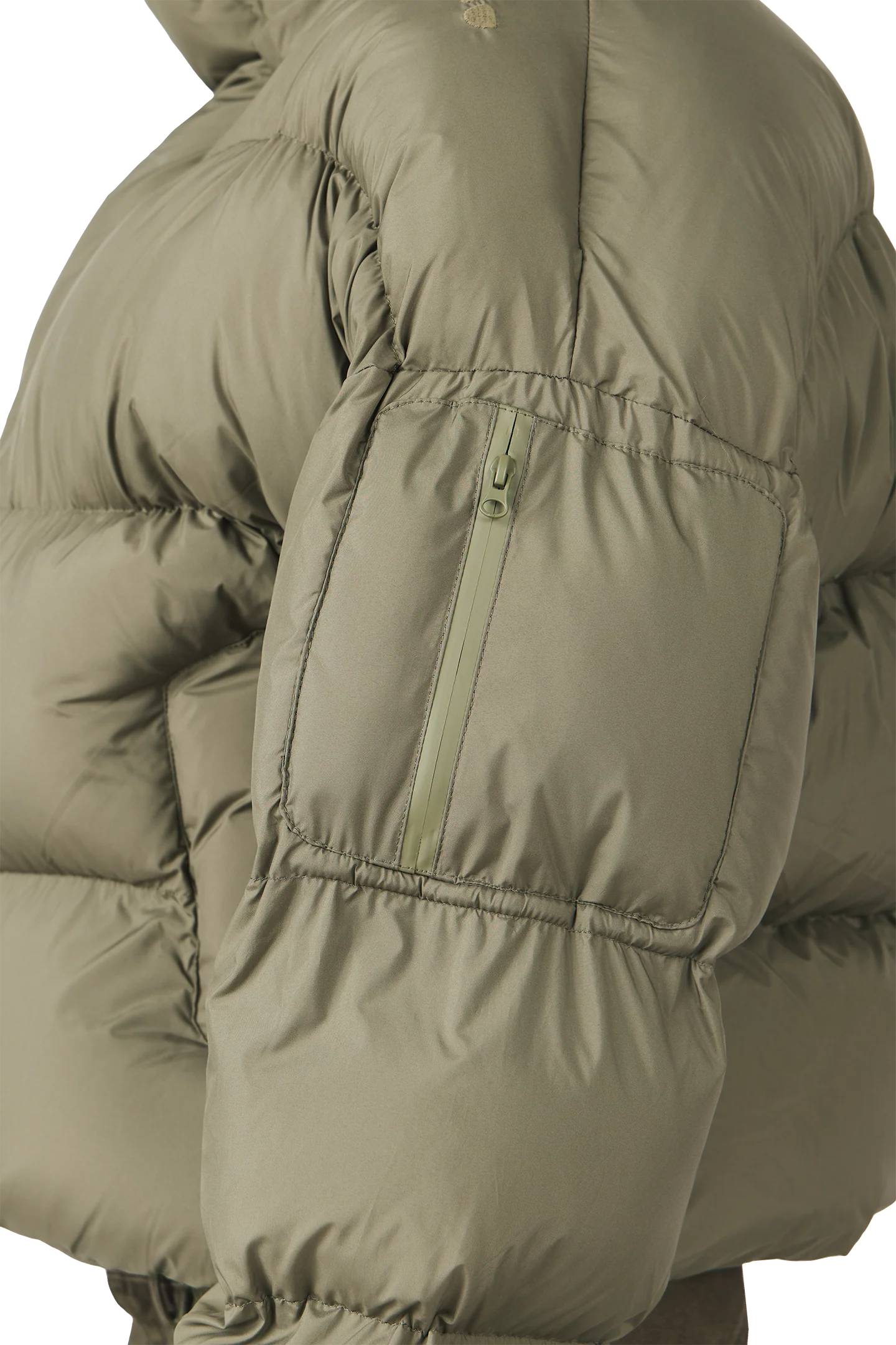 Burnt Olive Puffer Jacket - Image 10