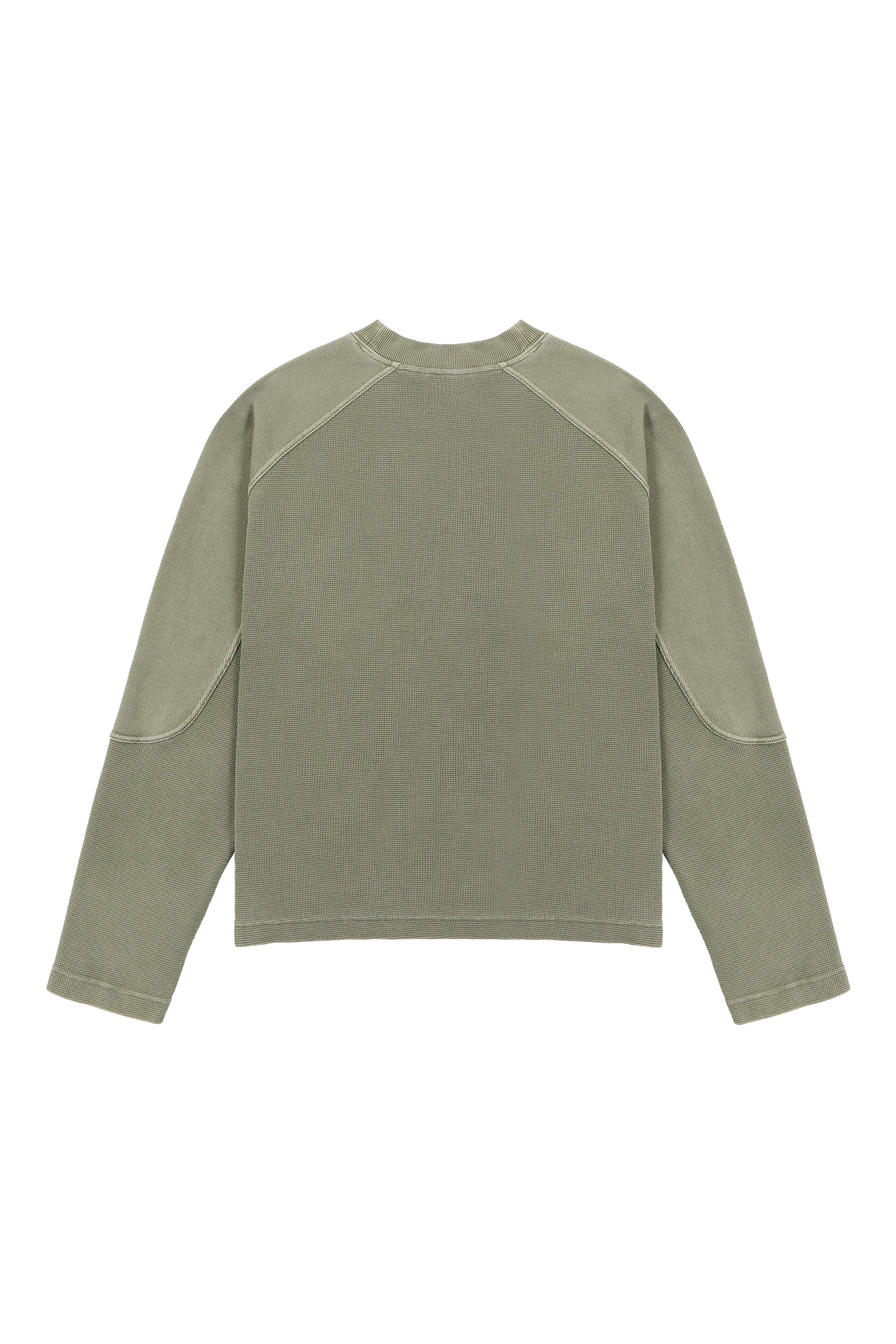 Burnt Olive Waffle Longsleeve - Image 5