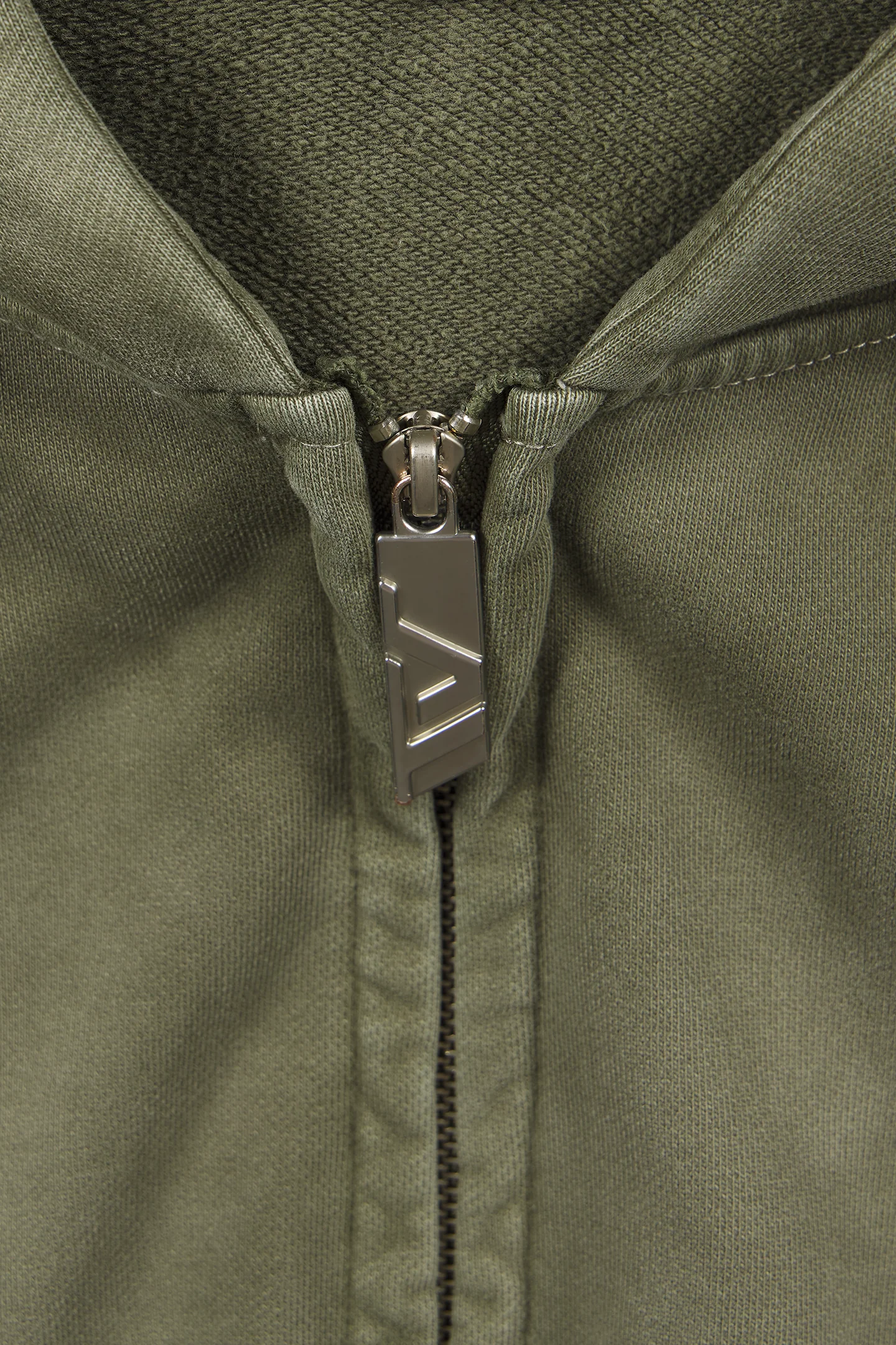 Burnt Olive Zip Hoodie - Image 6