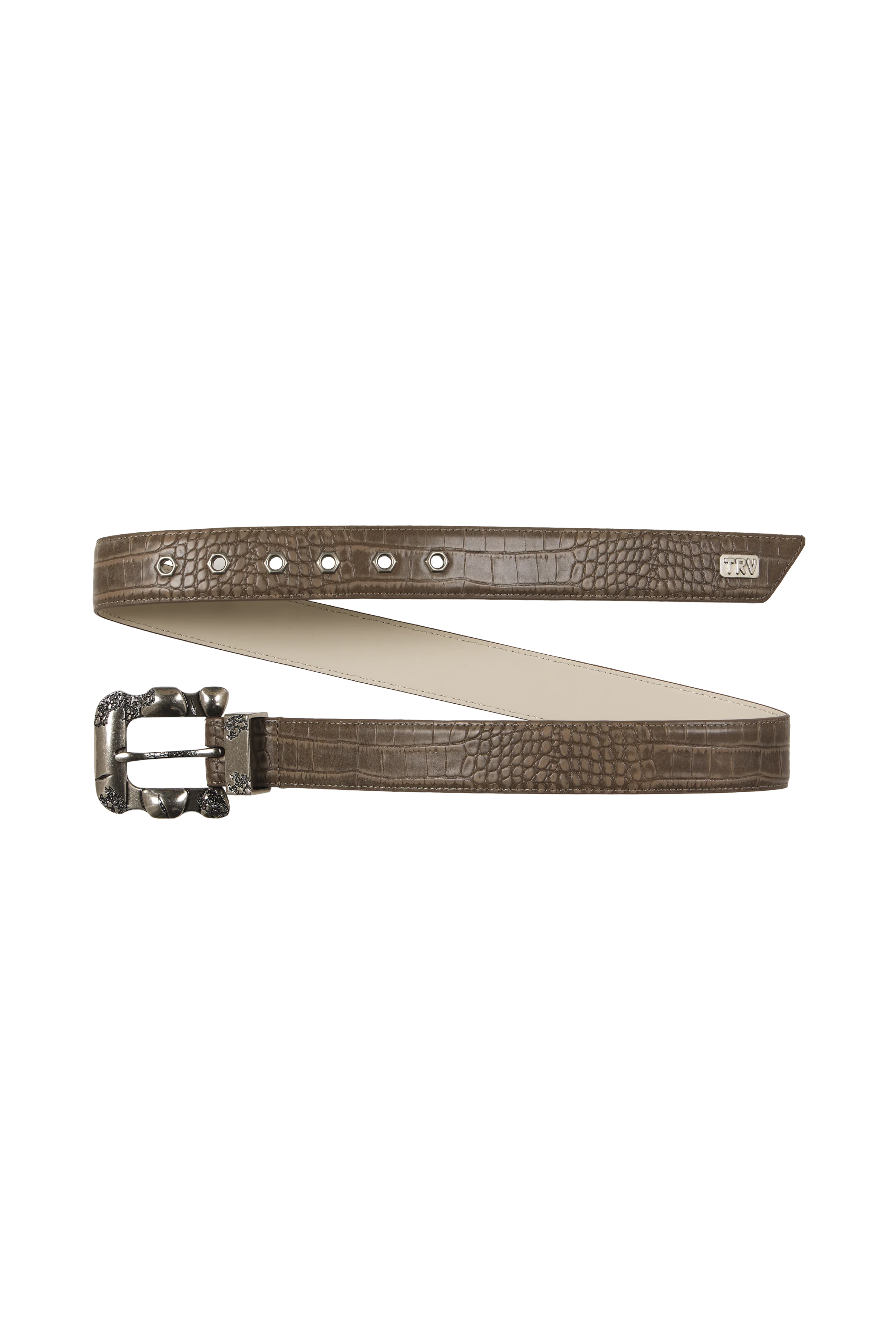 Croco Belt Brown