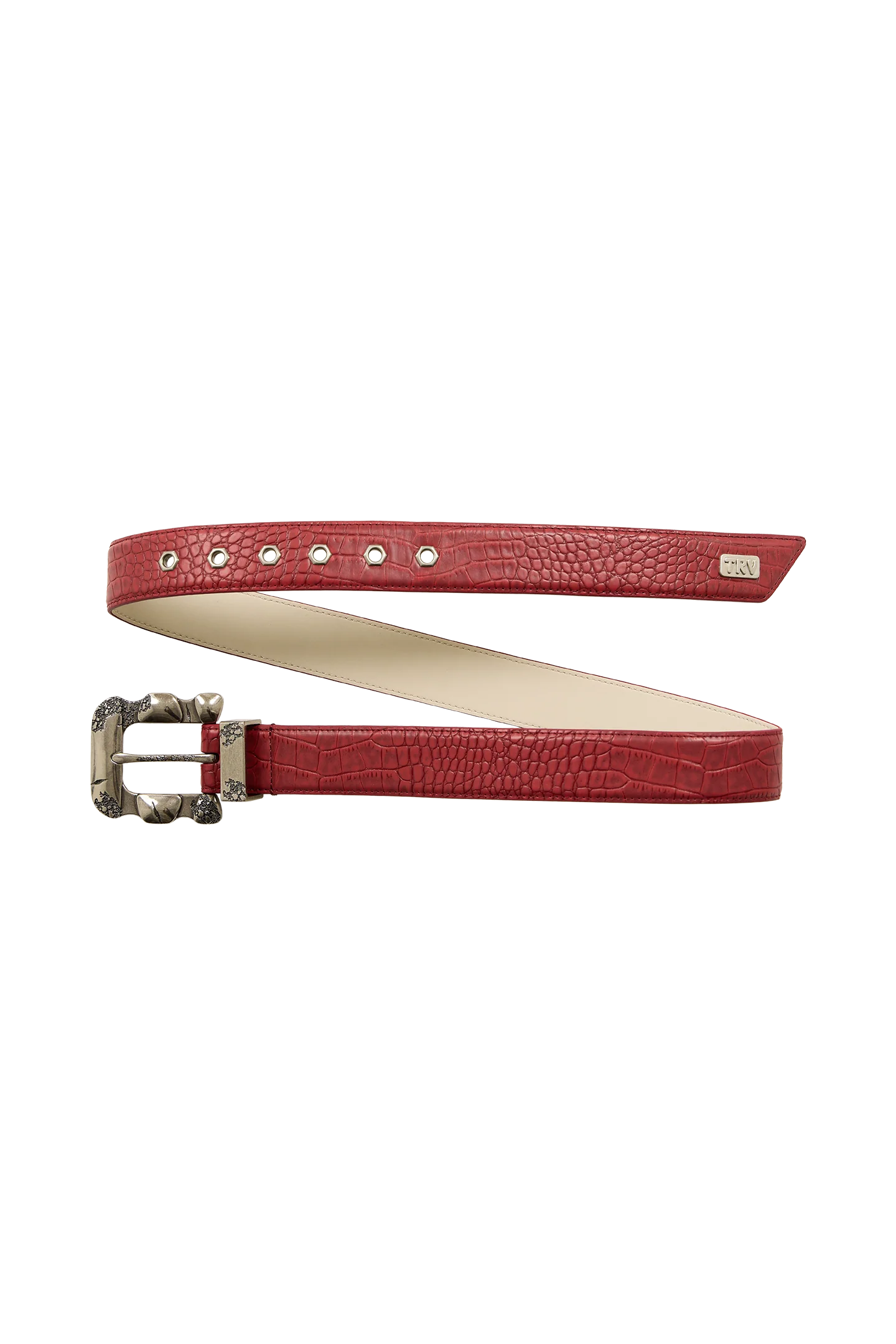 Croco Belt Red