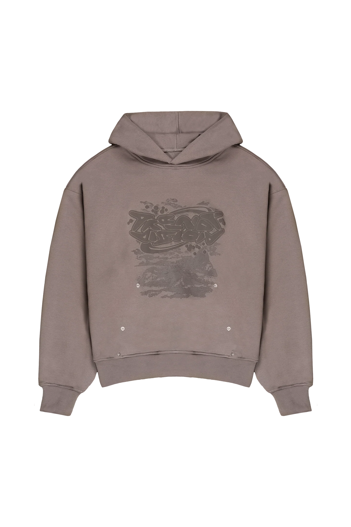 Double Layered Hoodie Stone - Image 6