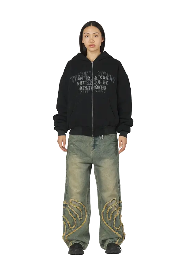 "Eternal" Double Layered Zip-Hoodie - Image 3