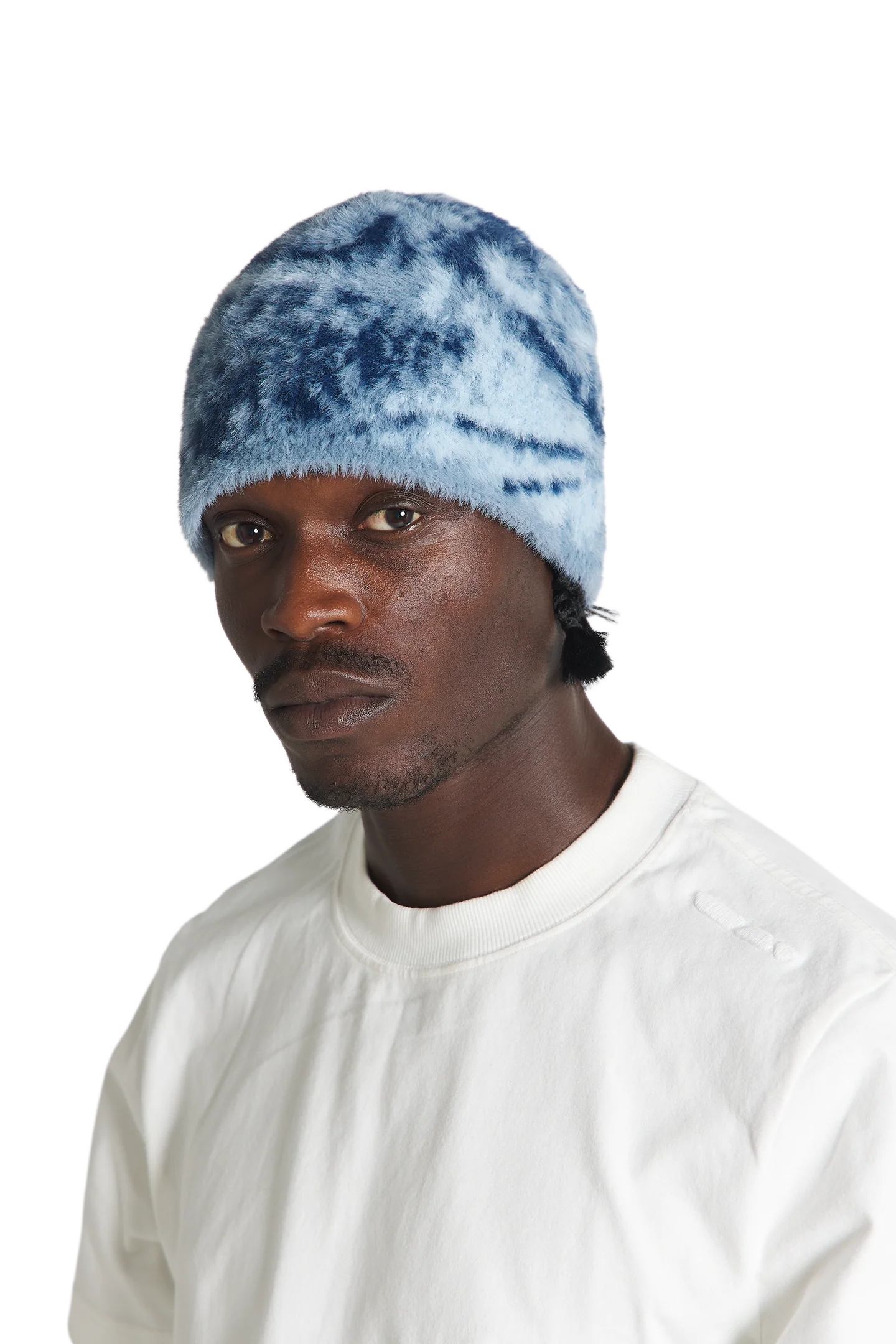 Fuzzy Beanie Blue