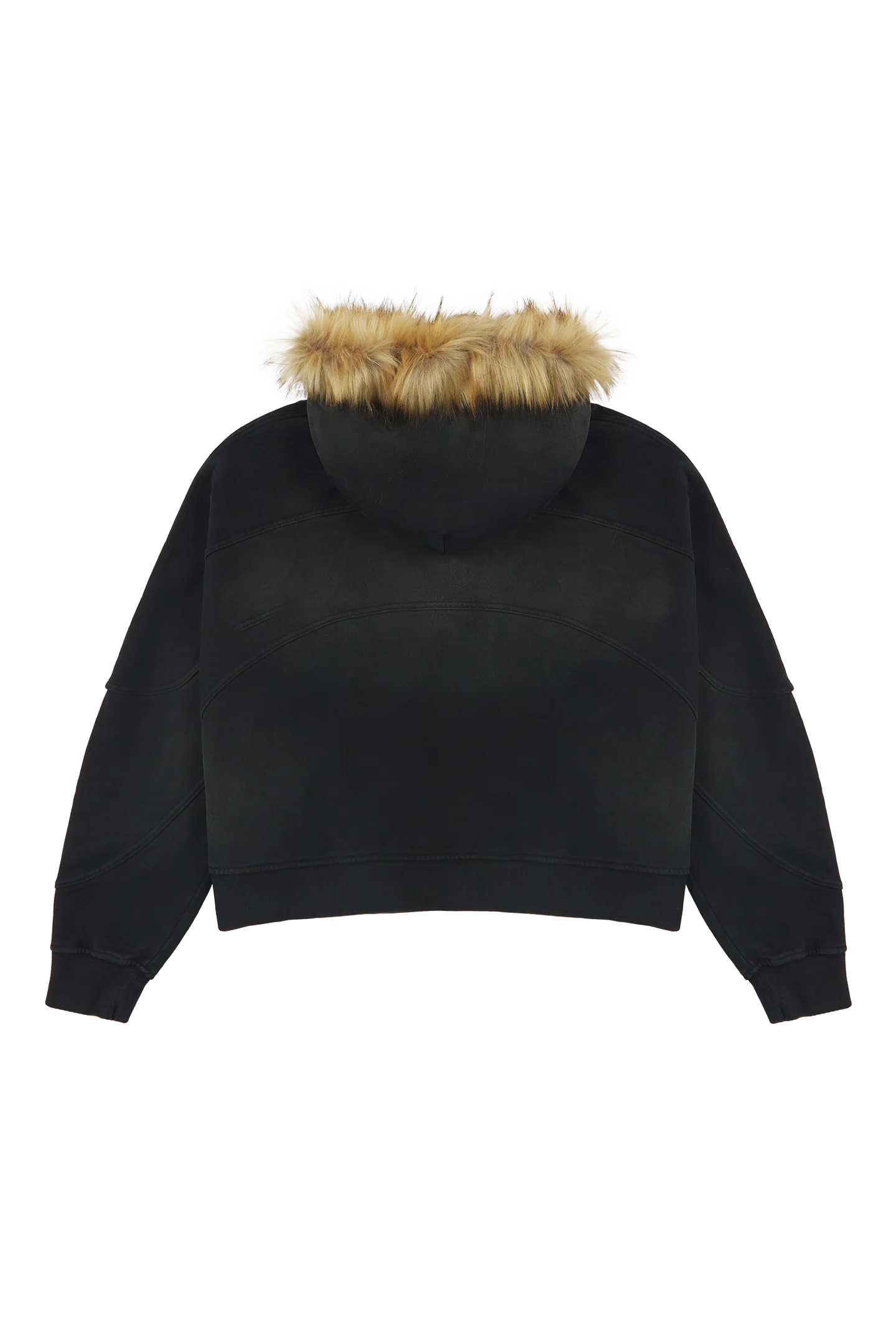 Black Fur Zip-Hoodie - Image 4