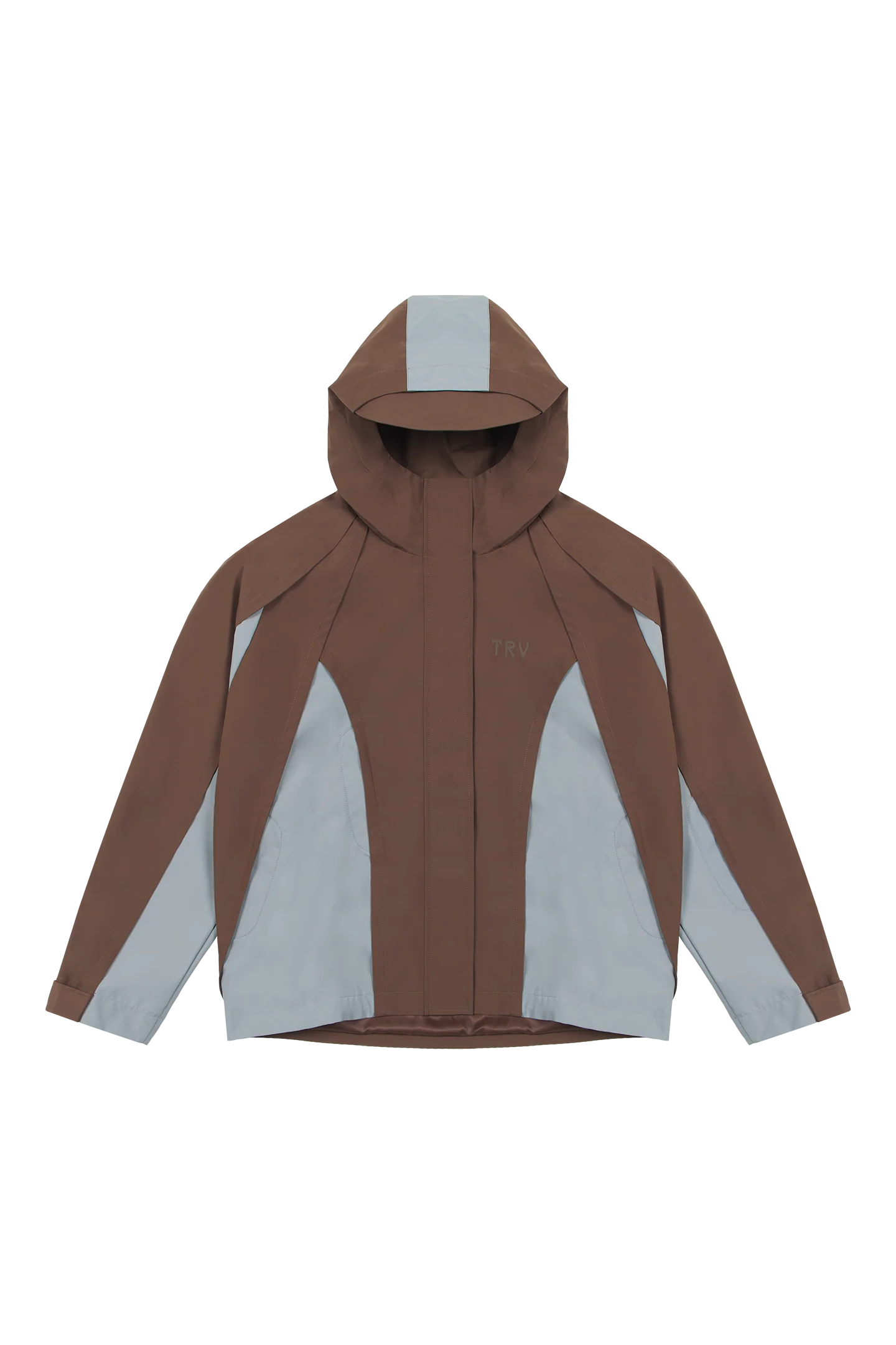 Gillie Rain Jacket Brown Blue - Image 3