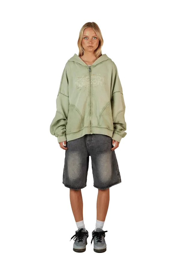 Green Zip Hoodie - Image 3
