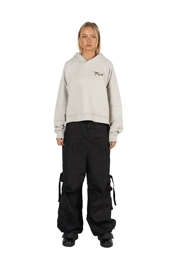 Grey Metal Logo Hoodie - Image 3