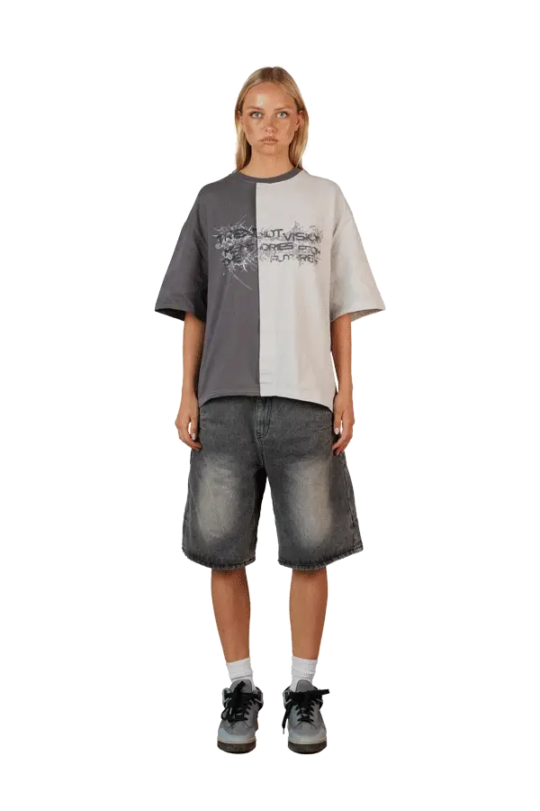 Grey Split Tee - Image 3