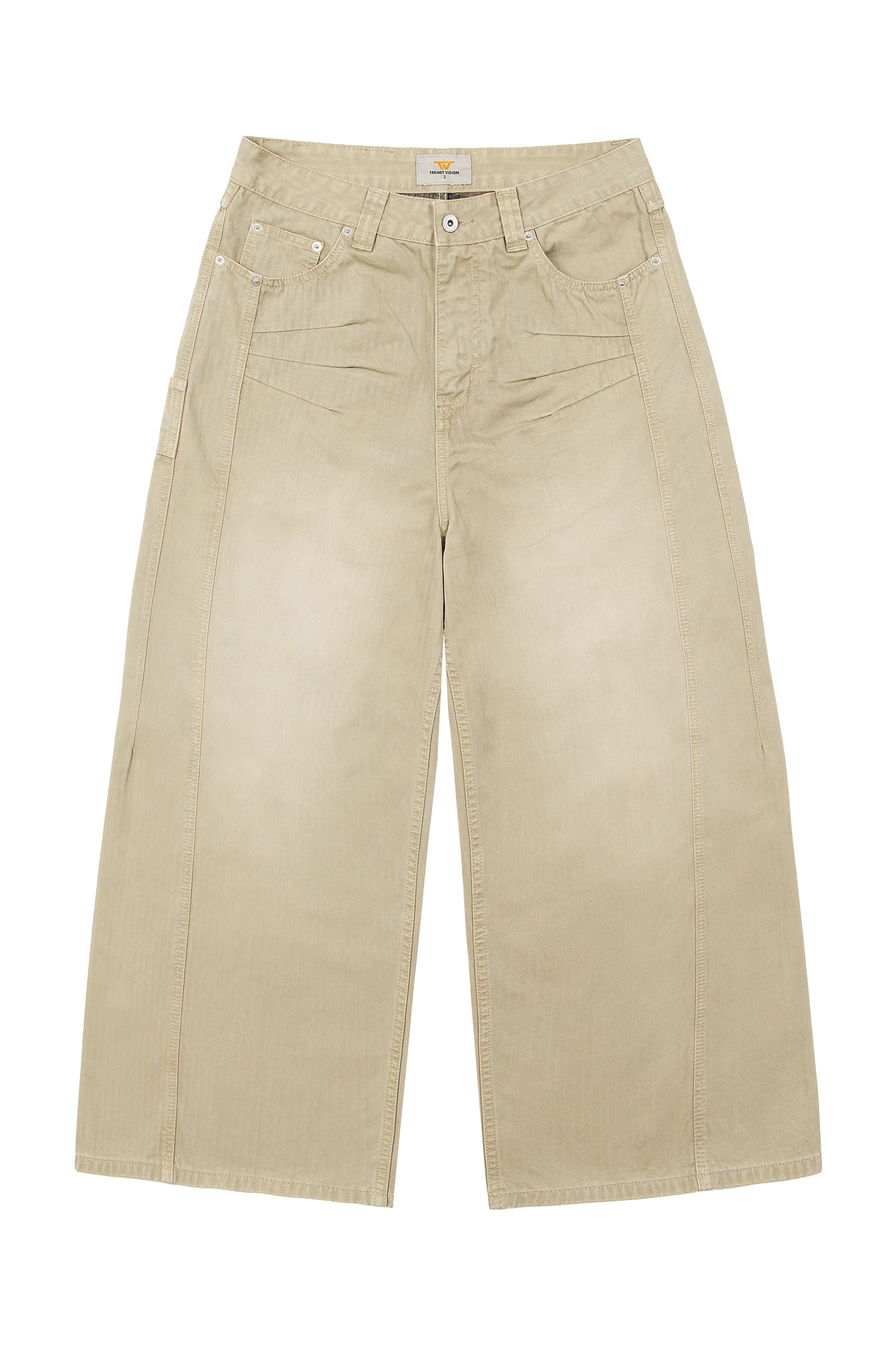 Herringbone Pants Beige - Image 4
