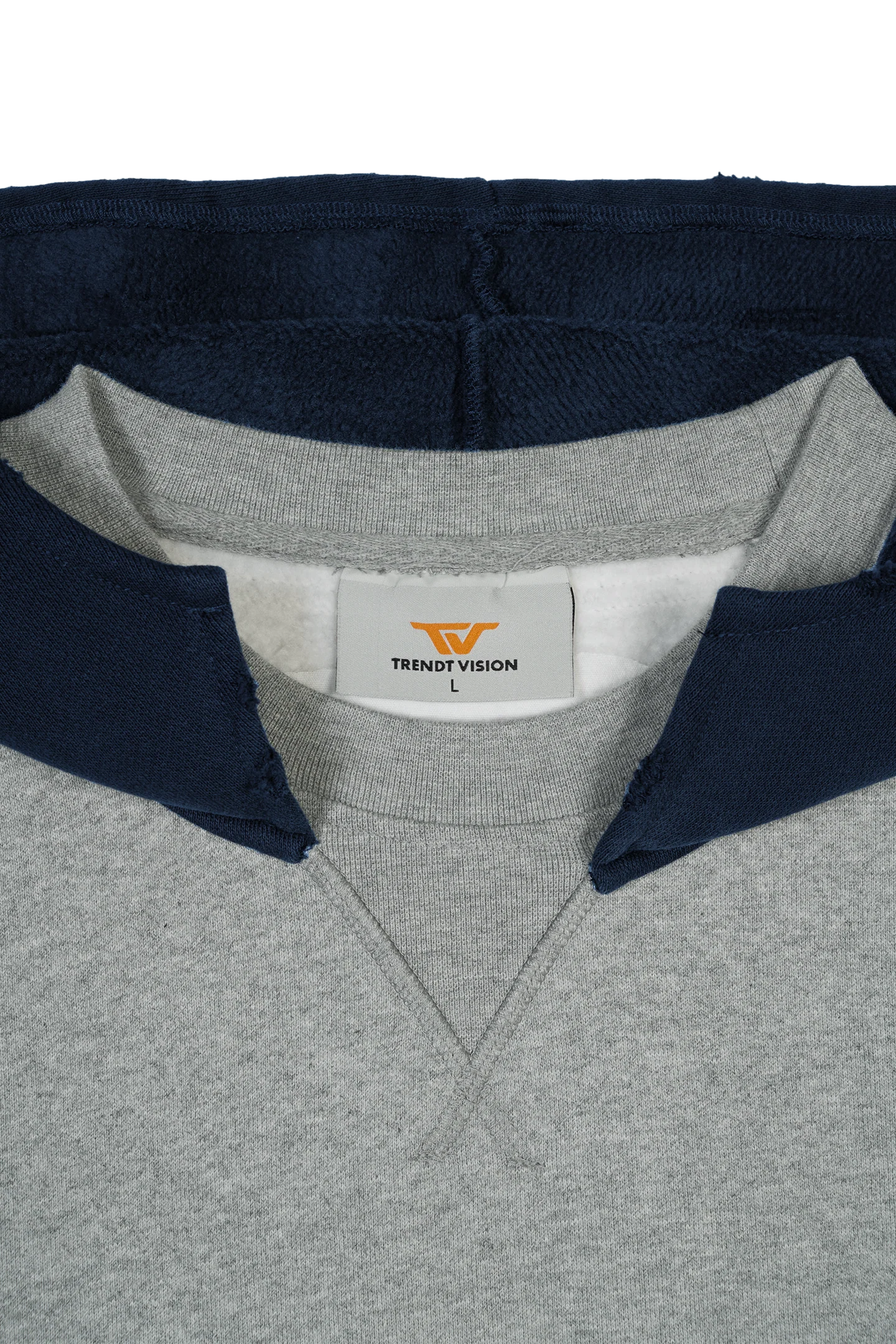 Hooded Crewneck Grey - Image 6