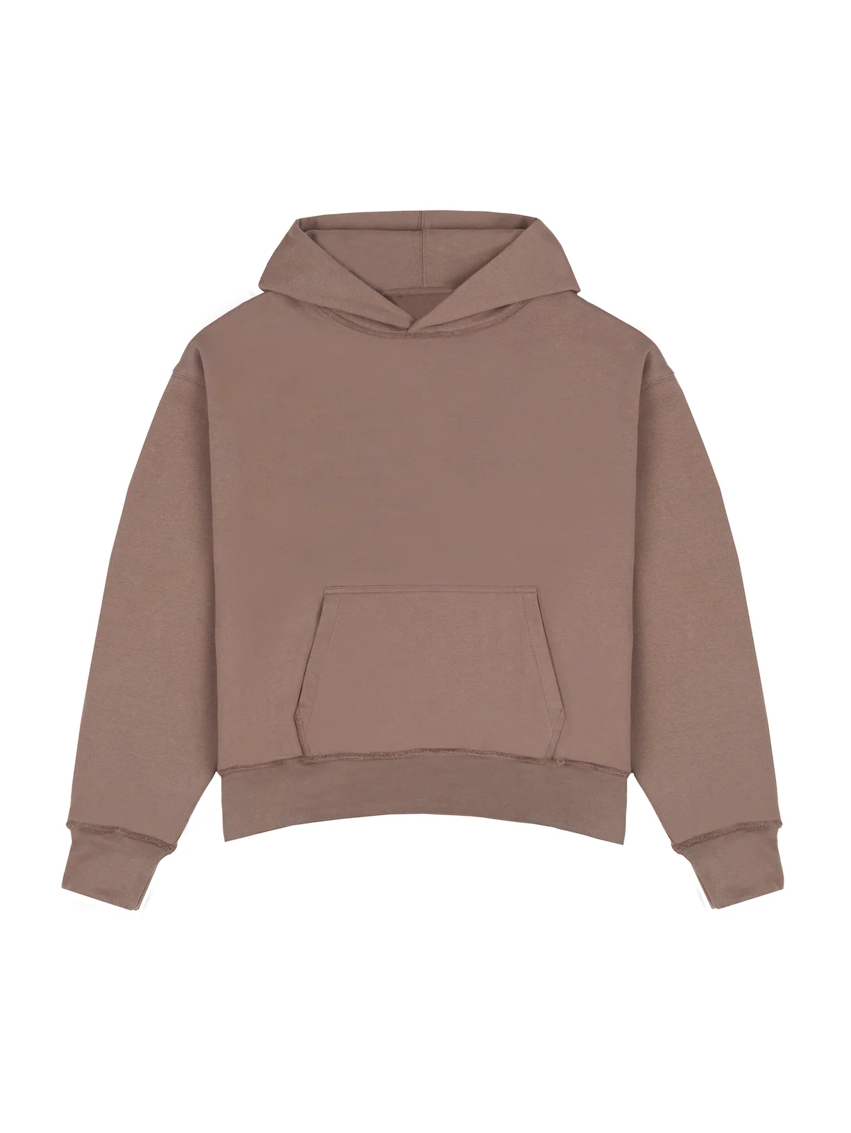 Brown Double Layered Hoodie - Image 3