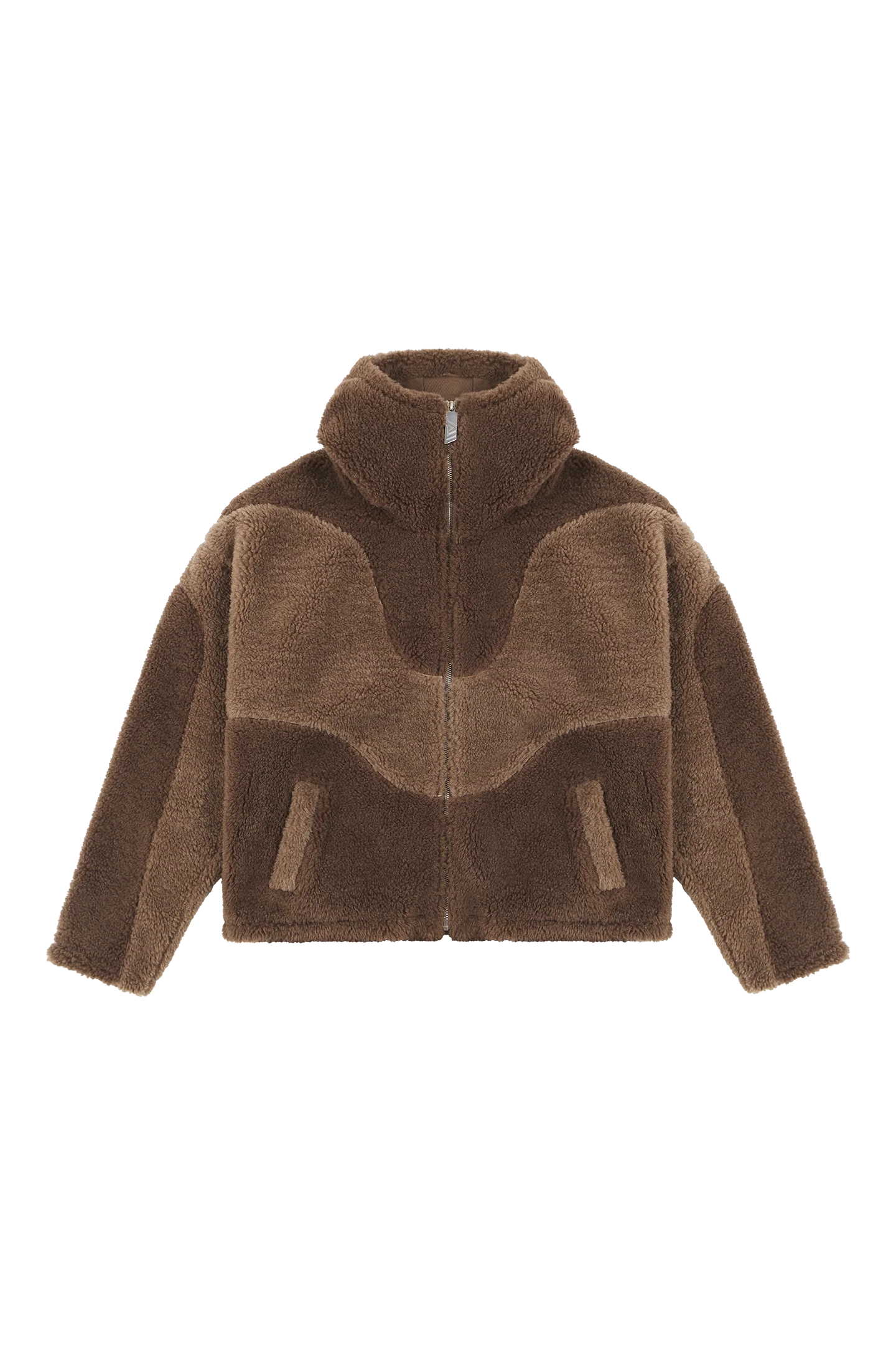 Mud Brown Fleece Jacket - Image 4