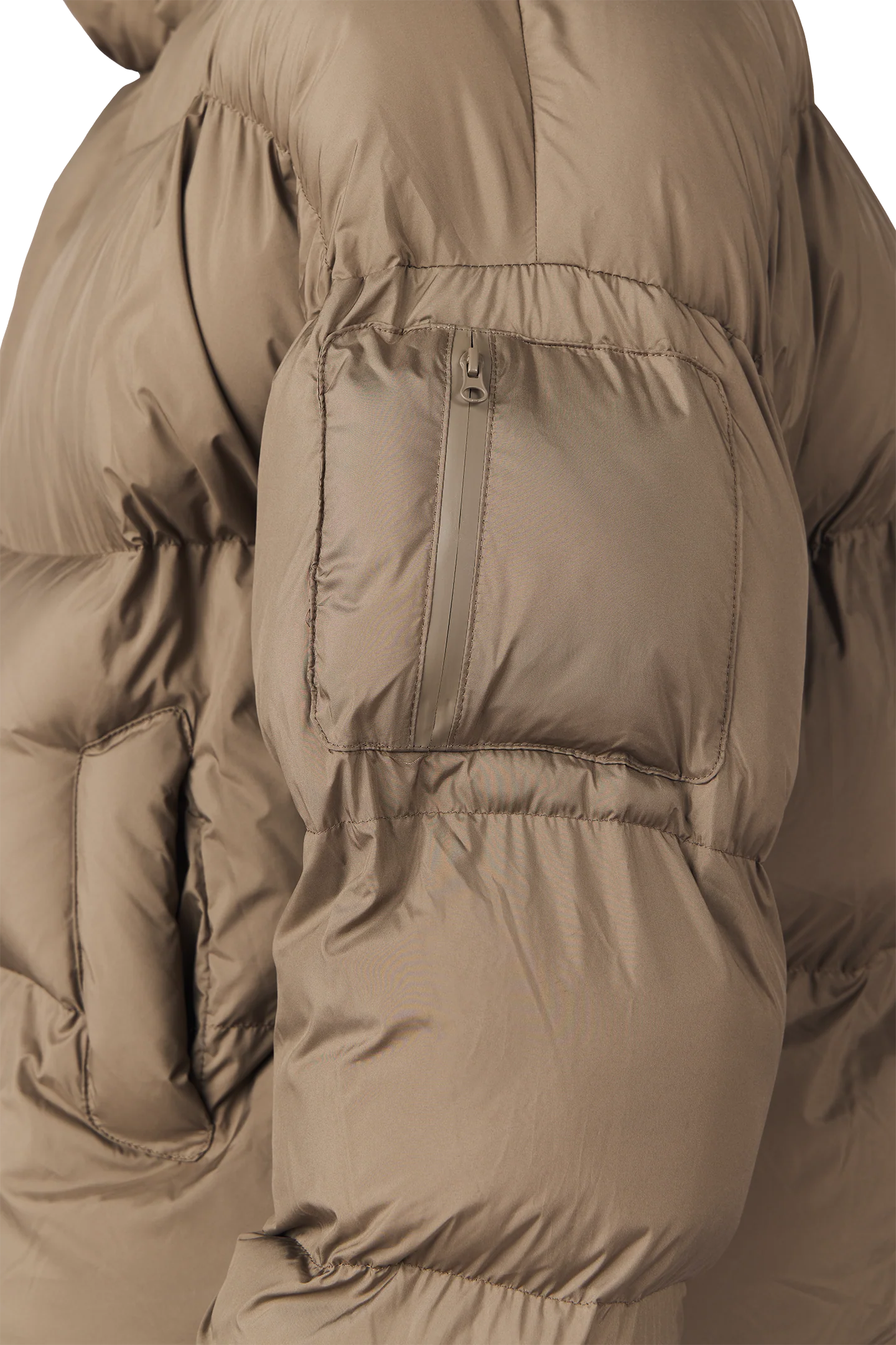 Mud Brown Puffer Jacket - Image 10